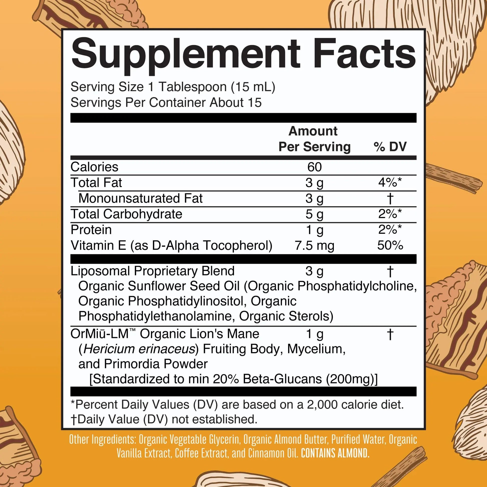 MaryRuth Organics Lions Mane Supplement | Ultra Absorption Liposomal | Full Spectrum Lion's Mane Mushroom | 200mg Beta-Glucans Per Serving | USDA Organic | Vegan | 7.6 oz | 15 Servings MARYRUTH'S Au supplements