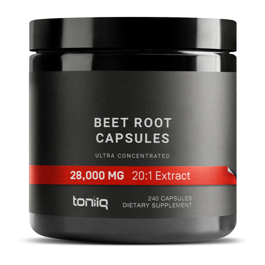 28,000mg 20x Concentrated Extract Beet Root Capsules - Natural Nitric Oxide Booster ToniiqAU supplements