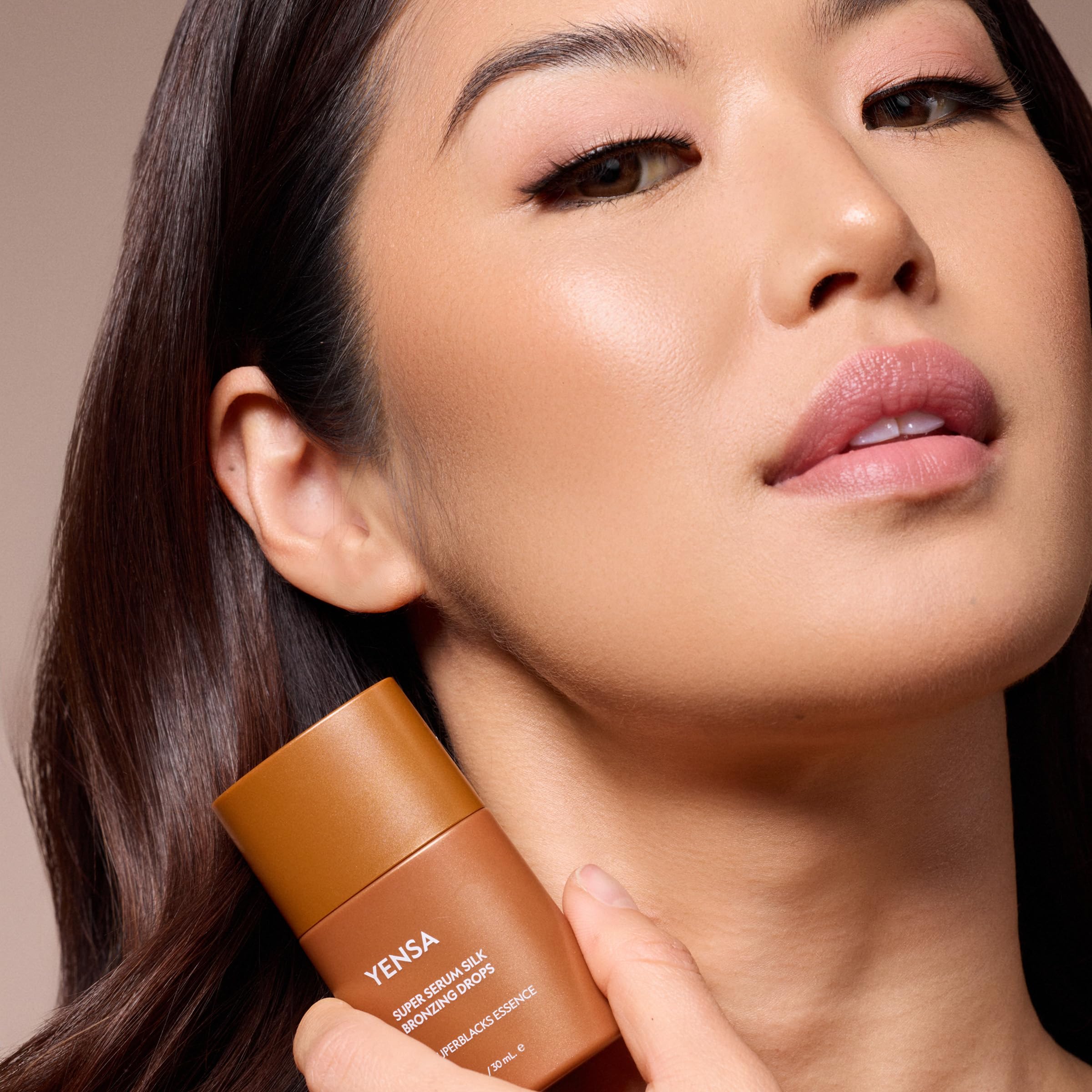 YENSA Super Serum Silk Bronzing Drops for Face - Liquid Bronzer Drops Enriched with Bakuchiol, Ferulic Acid & Super Oils - Hydrates & Nourishes with a Subtle Shimmer Finish - Universal Shade (1 Fl oz) YENSA Au supplements