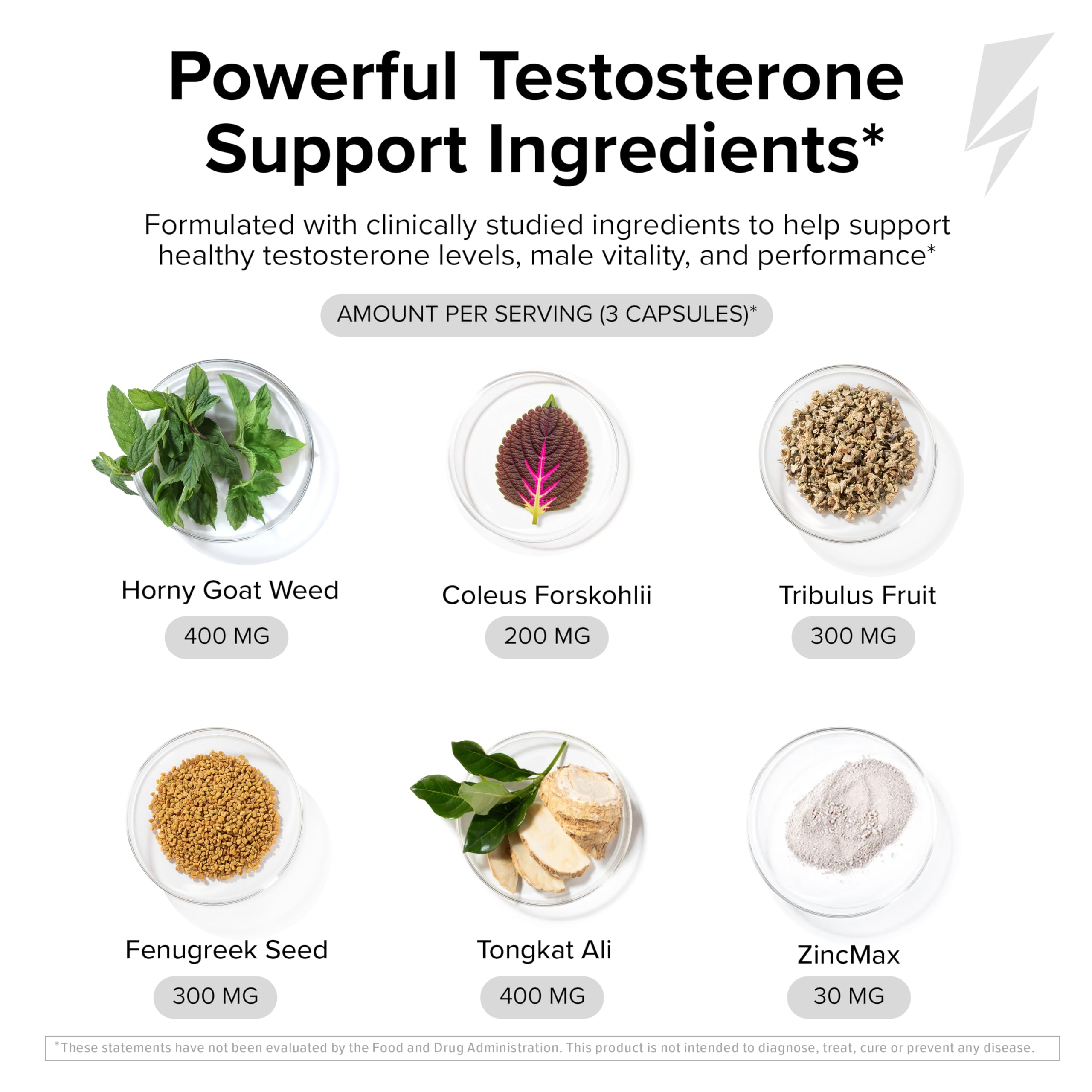 InnoSupps T-Drive Magnum Testosterone Booster Enhance Peak Performance Amplify Muscle Growth, Increase Libido & Energy Levels, Horny Goat Weed Tongkat Ali, Zinc, Fenugreek, Fat Burner 90 Caps/30 Days InnoSupps Au supplements
