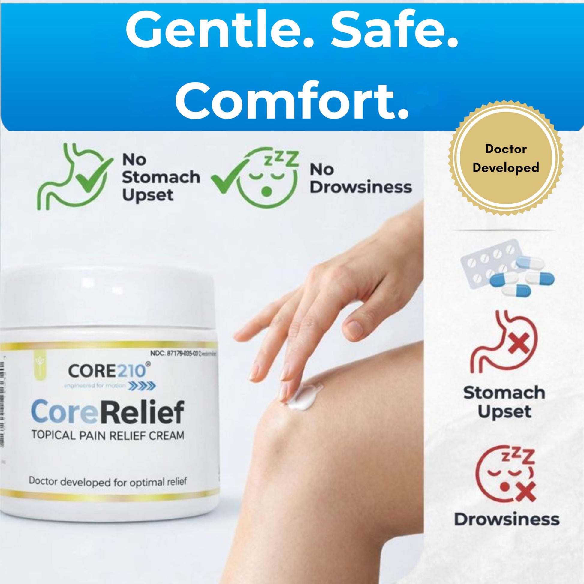 CopperJoint CoreRelief 2oz - Joint Pain Relief Cream for Knee, Neck, Hip, Shoulder & Simple Backache, Arthritis Cream Pain Reliever, Daily Cooling Non-Greasy Menthol Sore Muscle Rub CopperJoint Au supplements