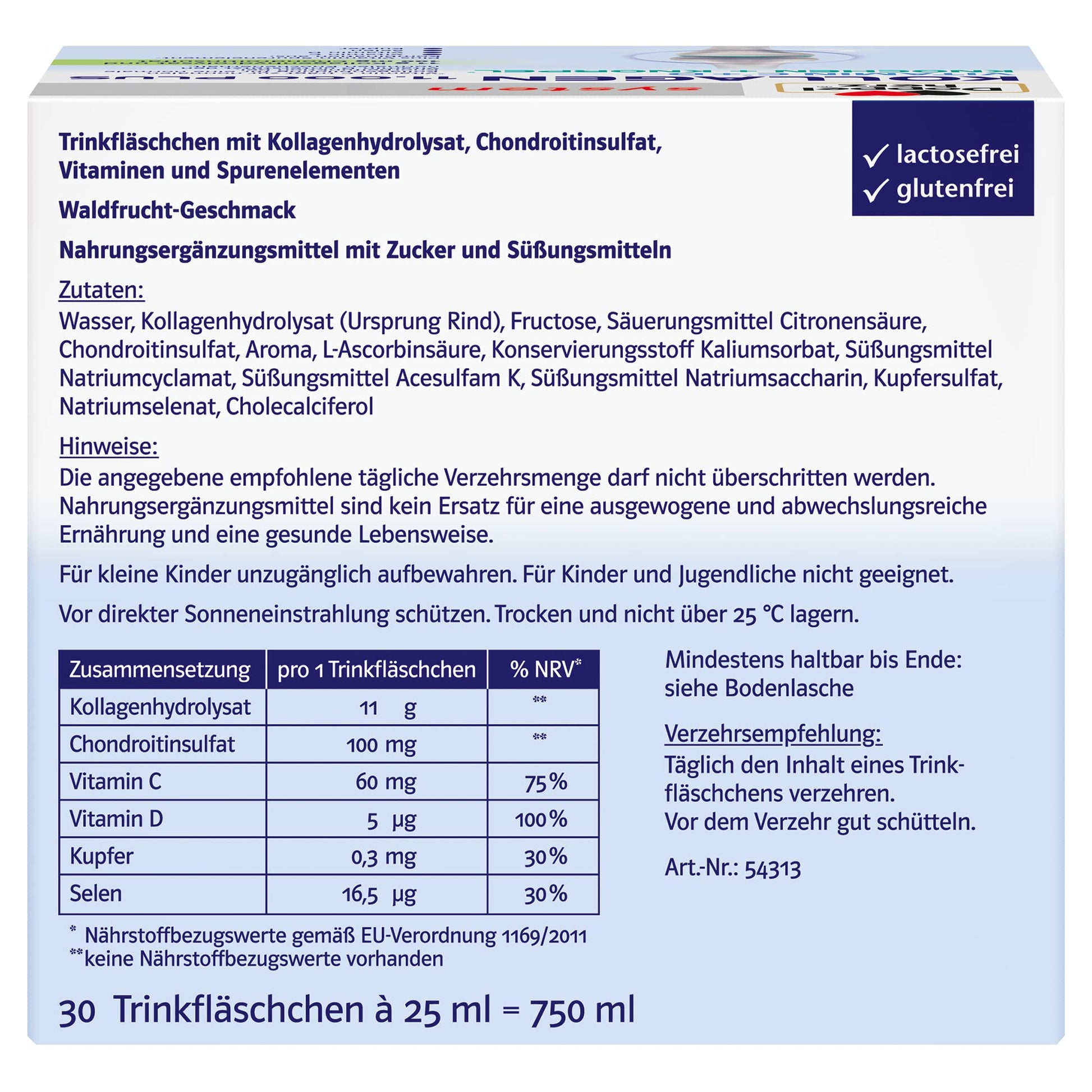 Doppelherz collagen 11,000 ampoules, 30 x 25 ml, PZN:7625039 My Store Au supplements