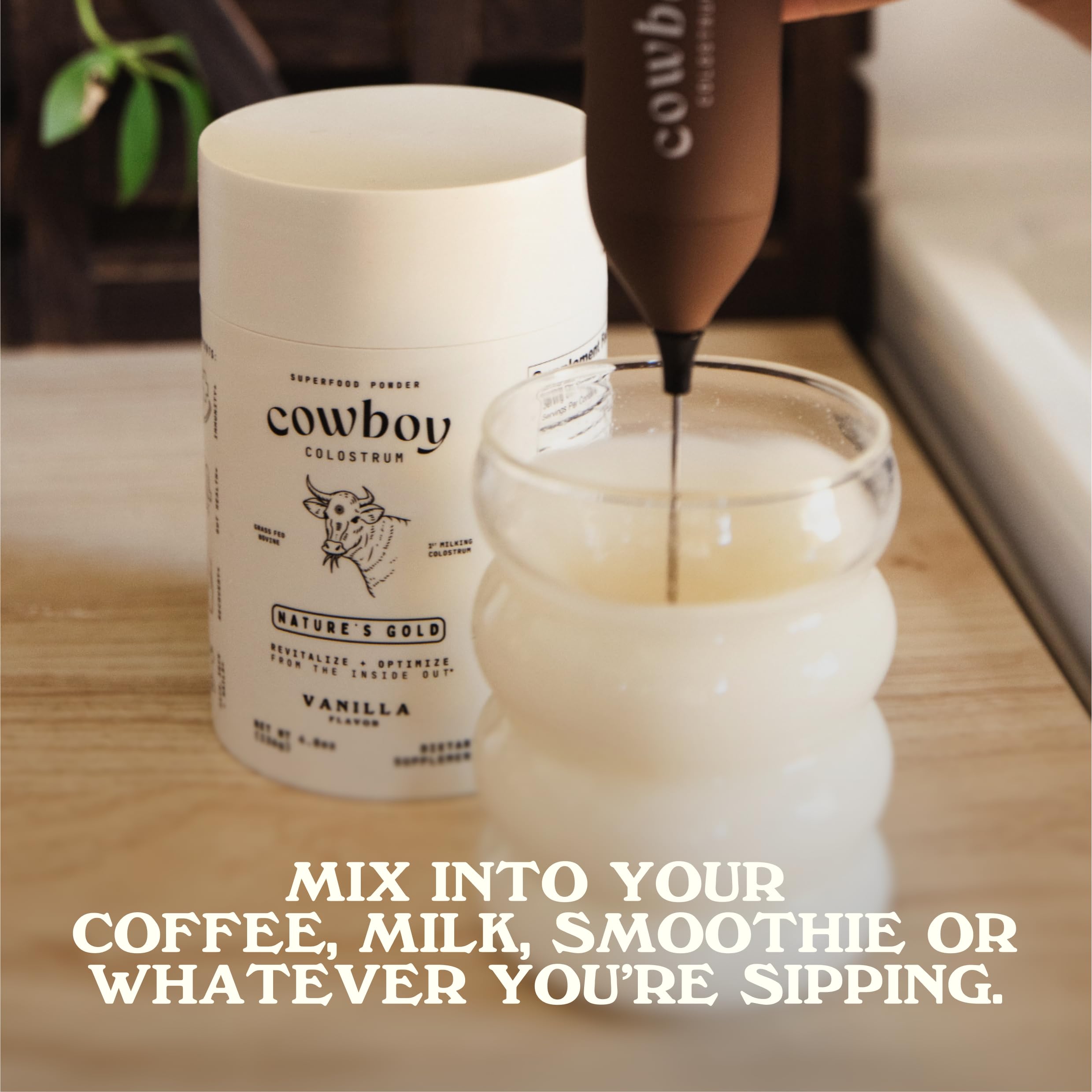 COWBOY COLOSTRUM Powder Travel Packs - Bovine Colostrum Powder - First Day Milking Whole Colostrum - Grass Fed Colostrum Supplement for Gut Health, Immunity, Skin & Hair (Unflavored, 30 Servings) COWBOY COLOSTRUM Au supplements