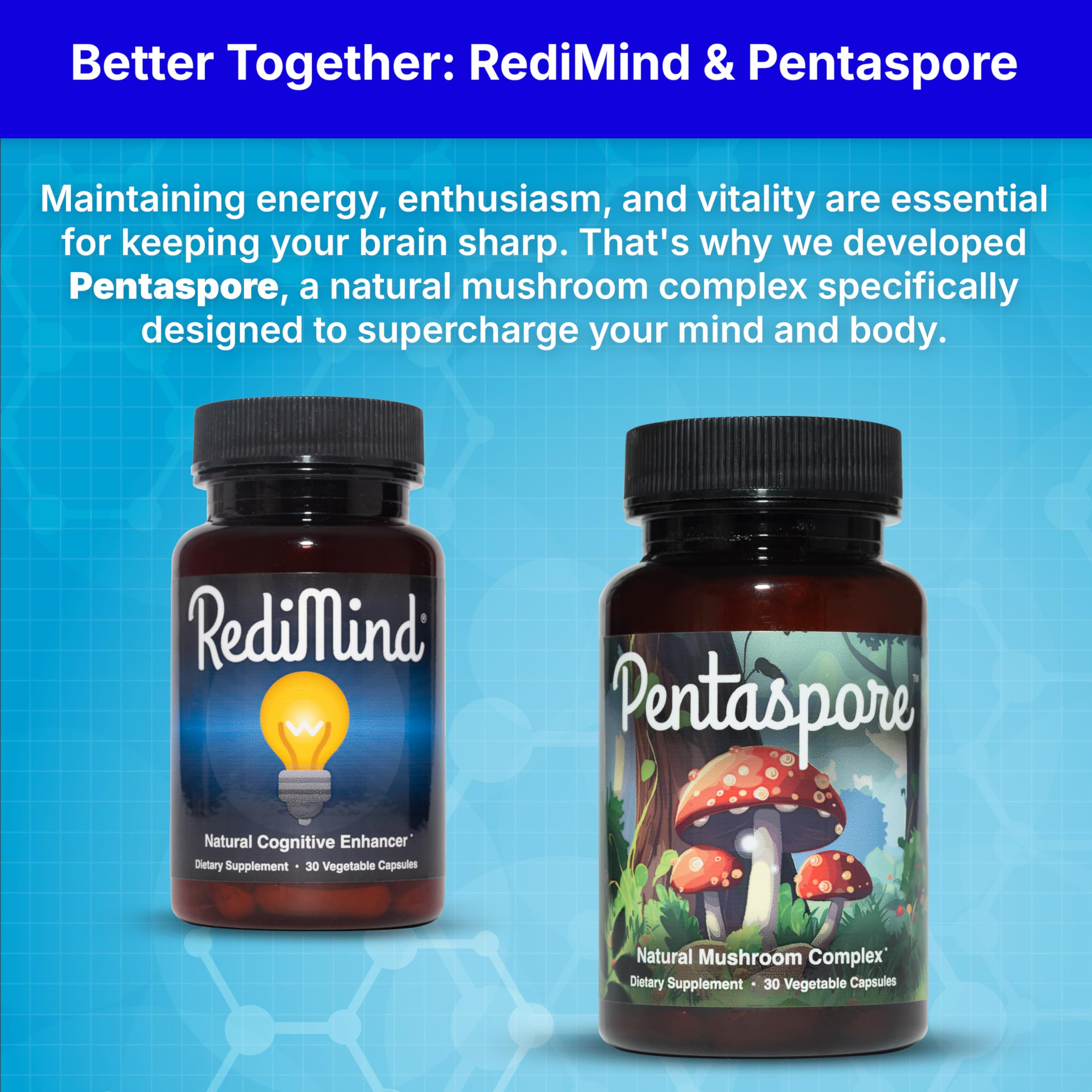 RediMind - Natural Cognitive Enhancement Supplement Capsule - Non-GMO, Vegan, Gluten-Free RediMind Au supplements