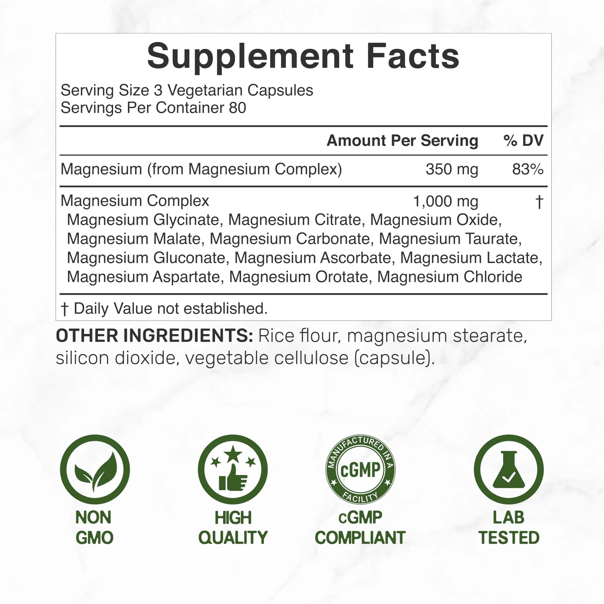 12‑in‑1 Magnesium Complex for Women 1,000 mg, 240 Vegetarian Capsules | Magnesium Glycinate, Citrate, Malate, Taurate, Orotate, Oxide & More | Chelated & Purified for Better Absorption DEAL SUPPLEMENT Au supplements