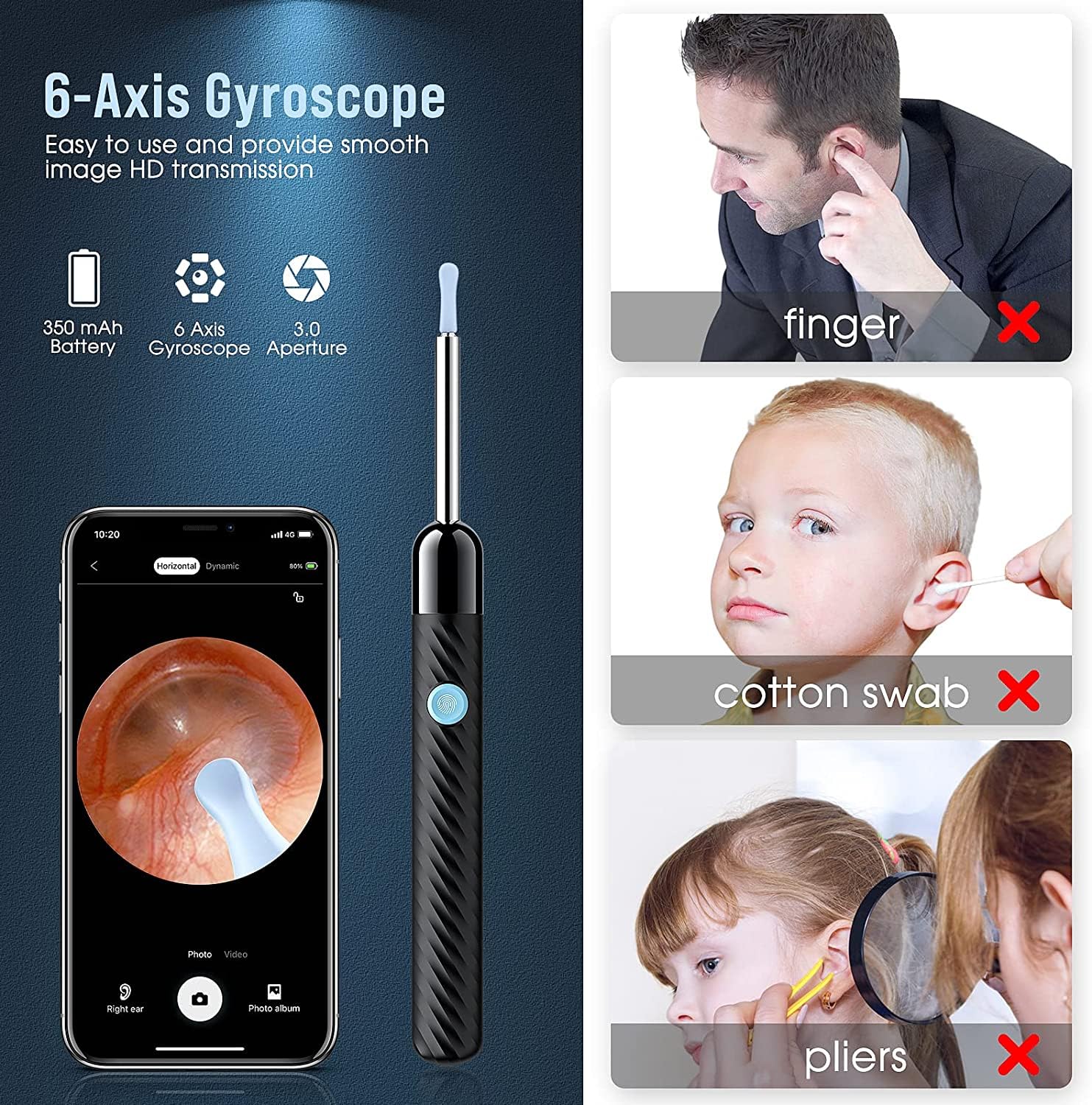 Ear Wax Removal - Earwax Remover Tool with 8 Pcs Ear Set - Ear Cleaner LEIPUT Au supplements