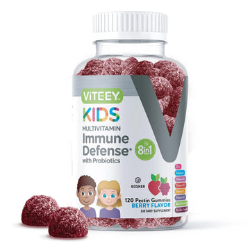 Viteey Kids Multivitamin Gummies with Probiotics - 8-1 Kids Vitamins for Immune Health Support with Vitamin C, D3, B12, B6 Viteey Au supplements