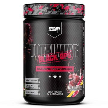 REDCON1 Total War Black Ops Extreme Preworkout Powder, Tigers Blood, High Stimulant REDCON1 Au supplements