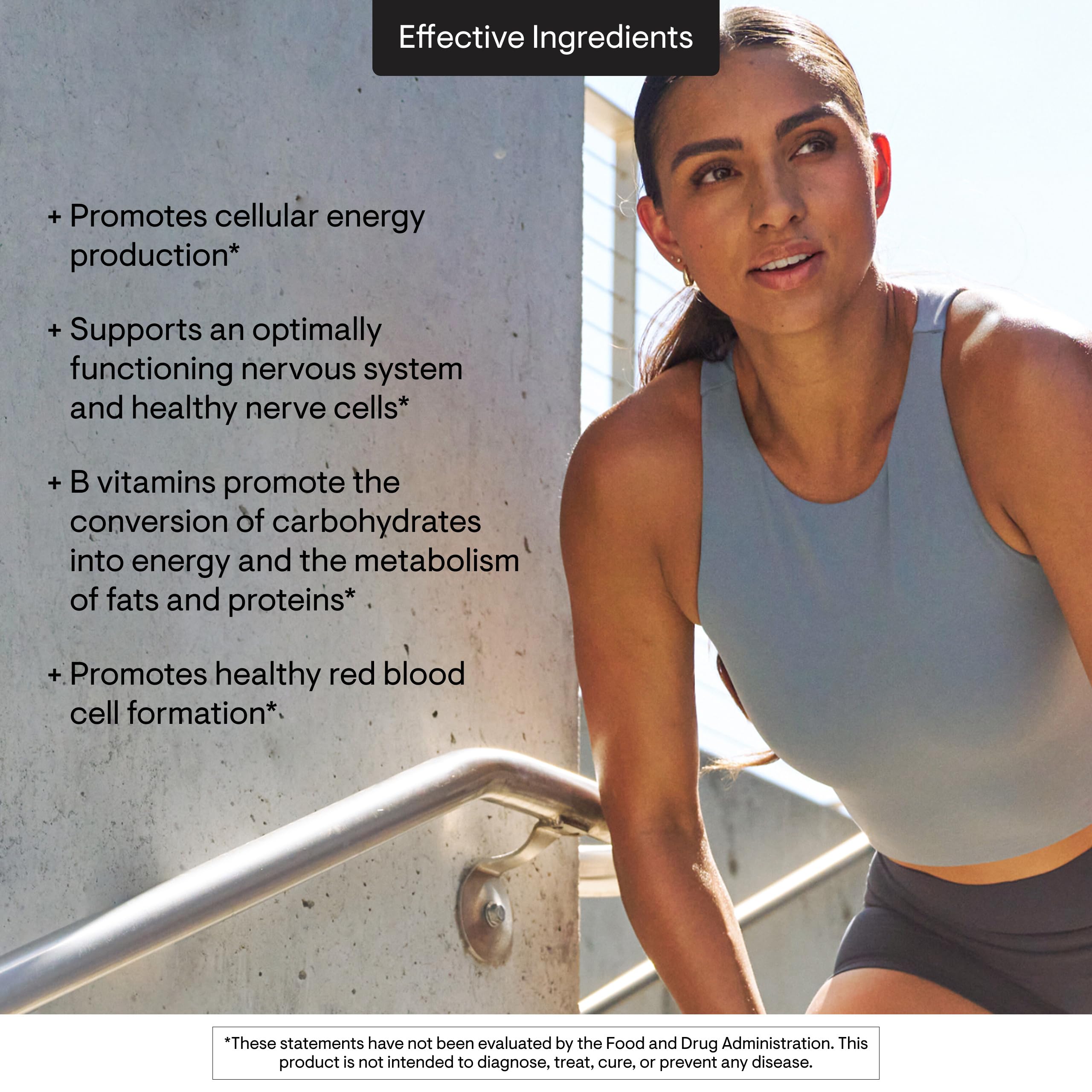 THORNE - Basic B-Complex - Tissue-Ready Vitamin B Complex Supplement with Choline - Supports Cellular Energy Production, Brain Health & Red Blood Cell Formation* - Gluten-Free - 60 Servings THORNE Au supplements