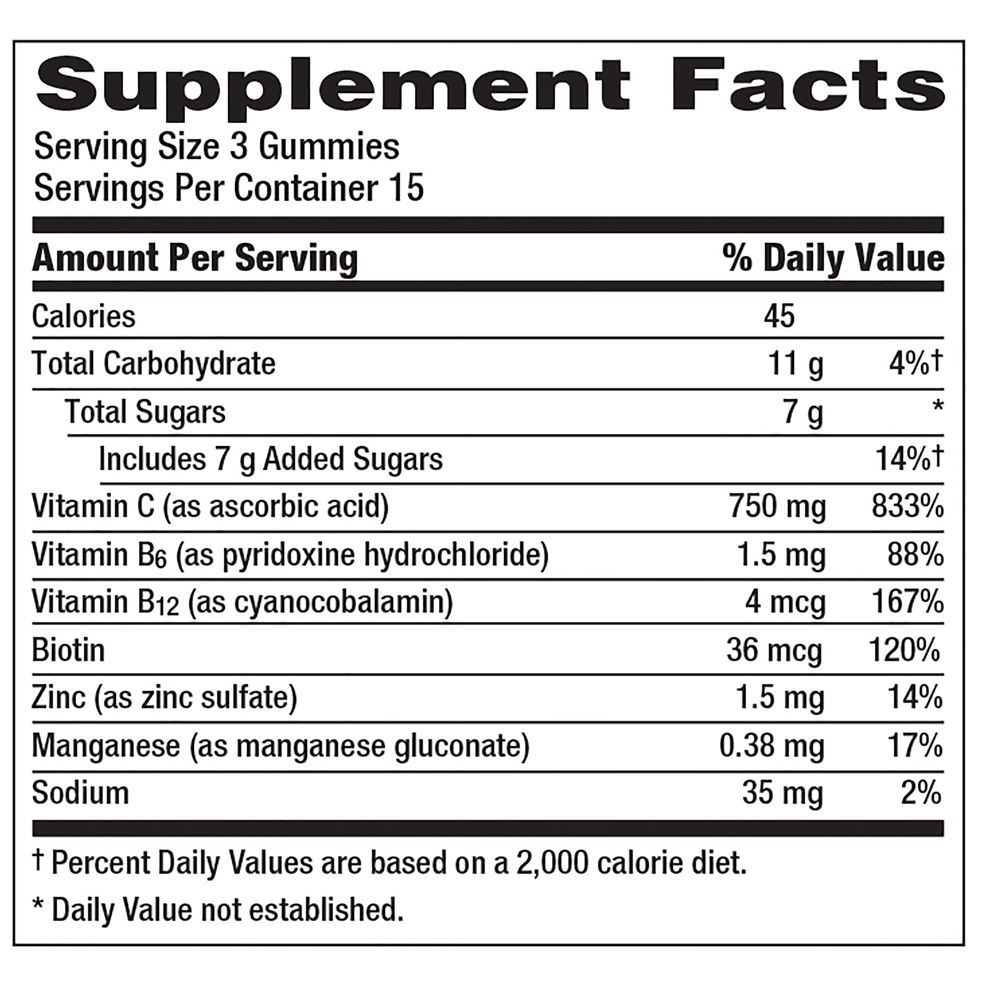 Emergen-C 750mg Vitamin C Gummies for Adults, Immunity Gummies with B Vitamins Emergen-C Au supplements
