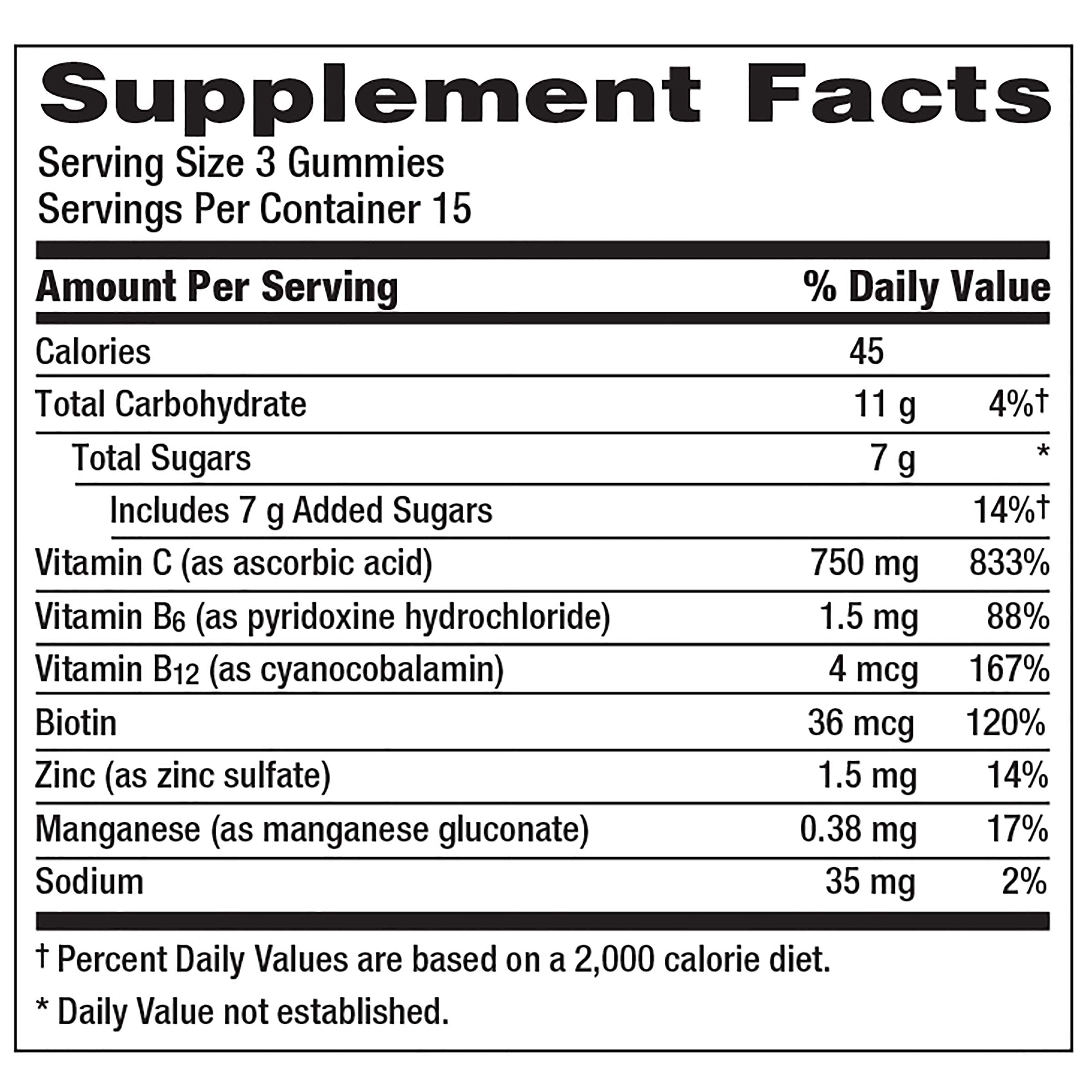 Emergen-C 750mg Vitamin C Gummies for Adults, Immunity Gummies with B Vitamins Emergen-C Au supplements