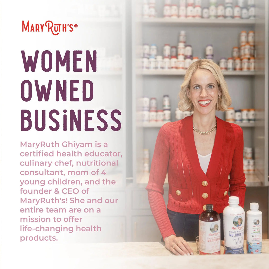 MaryRuth Organics USDA Organic Women's Wellness Liquid Herbal Supplements | Includes Stinging Nettle, Raspberry Leaf, Eleuthero Root, Chaste Tree Berry | Menstrual Support | Non-GMO, Vegan MARYRUTH'S Au supplements