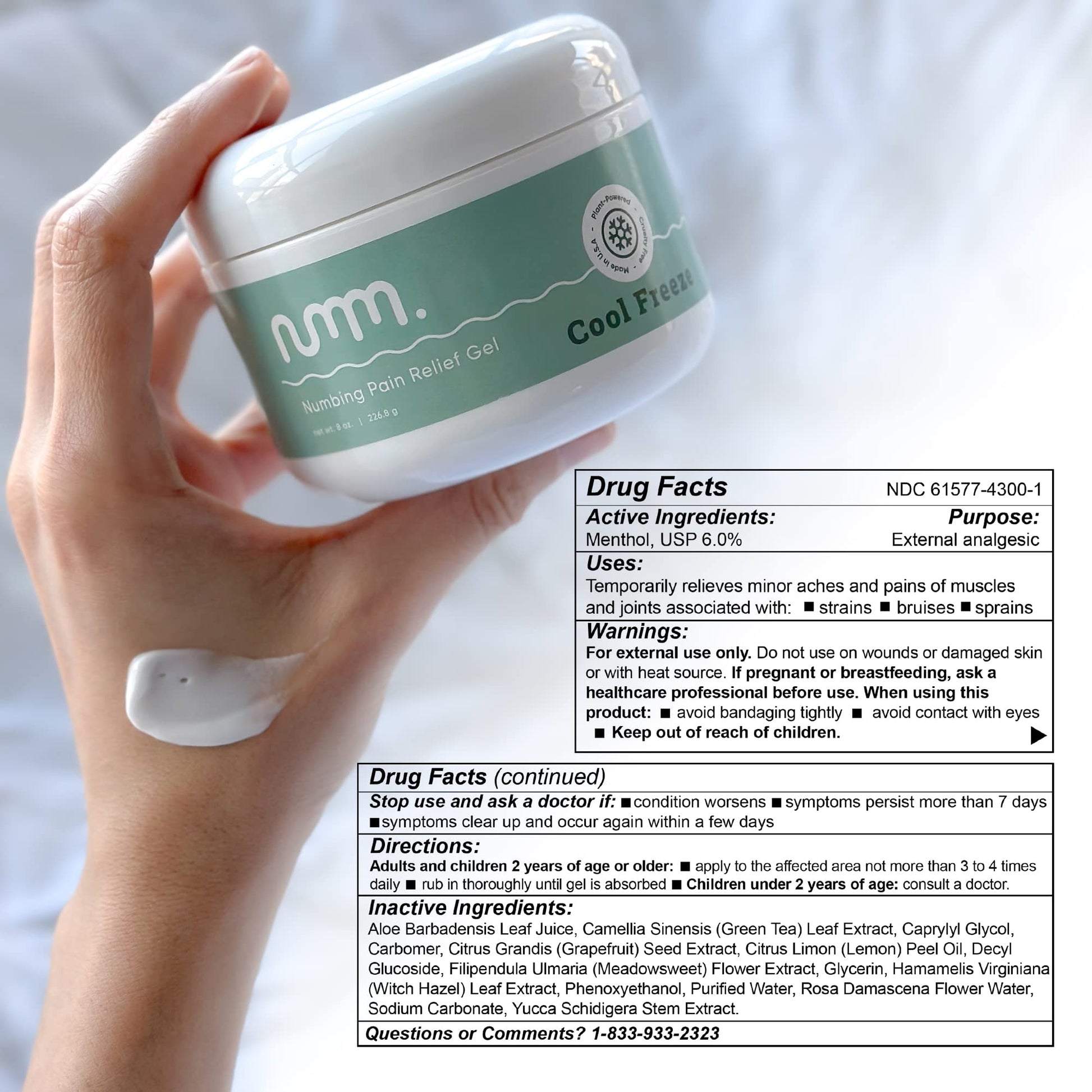 numm Cool Pain Relief Gel – Instant Cold Therapy for Joint & Muscle Pain, Strain & Soreness – Menthol Cream 8oz – Vegan, Alcohol-Free Cooling Relief for Post-Workout Recovery numm. Au supplements