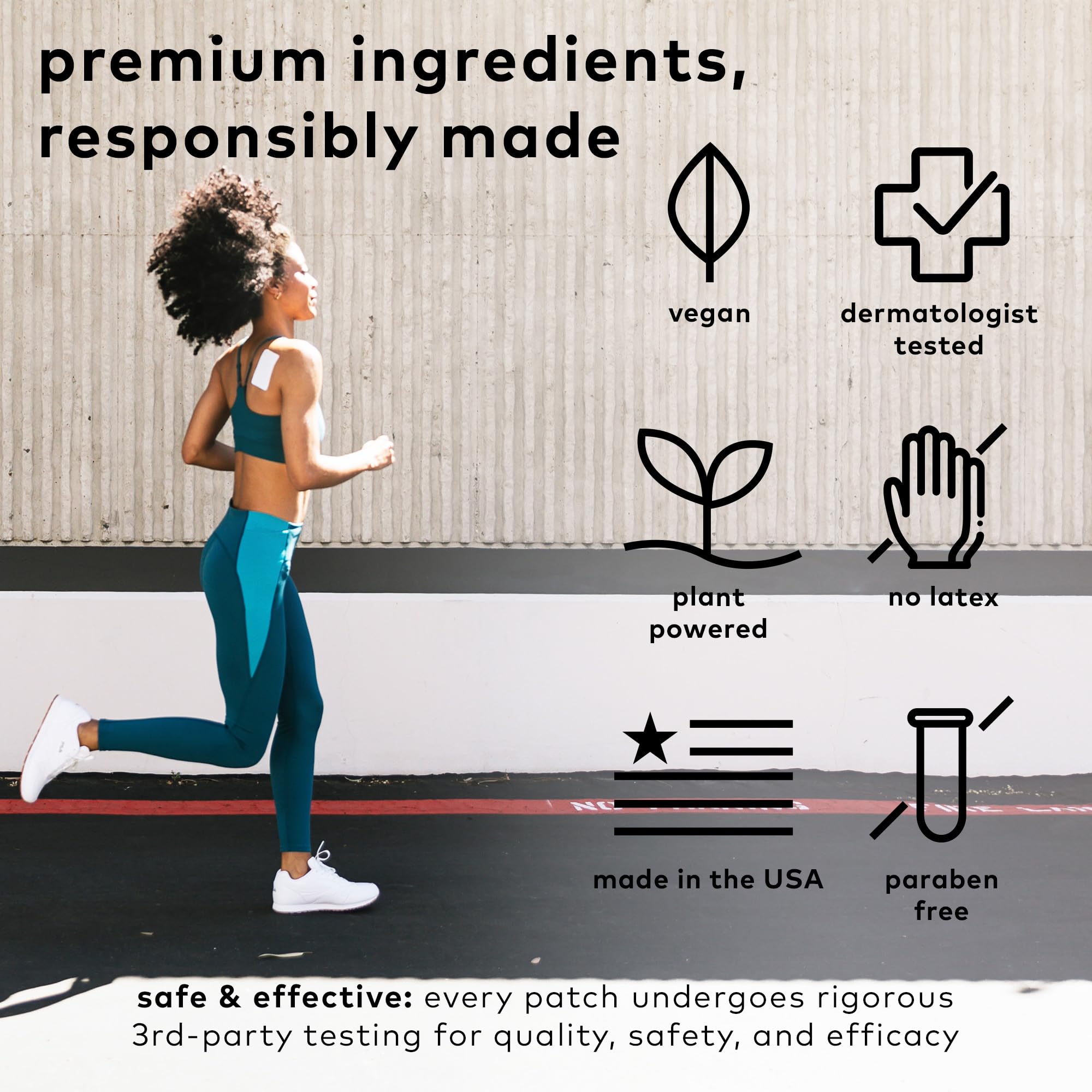 The Good Patch Muscle Pain Relief Patches, Natural Patch with Menthol, Lavender, Arnica and Aloe Vera, Sustained Release, Plant Powered Wearable Wellness, For Back, Neck, Arms, Legs (16 Total Patches) The Good Patch Au supplements