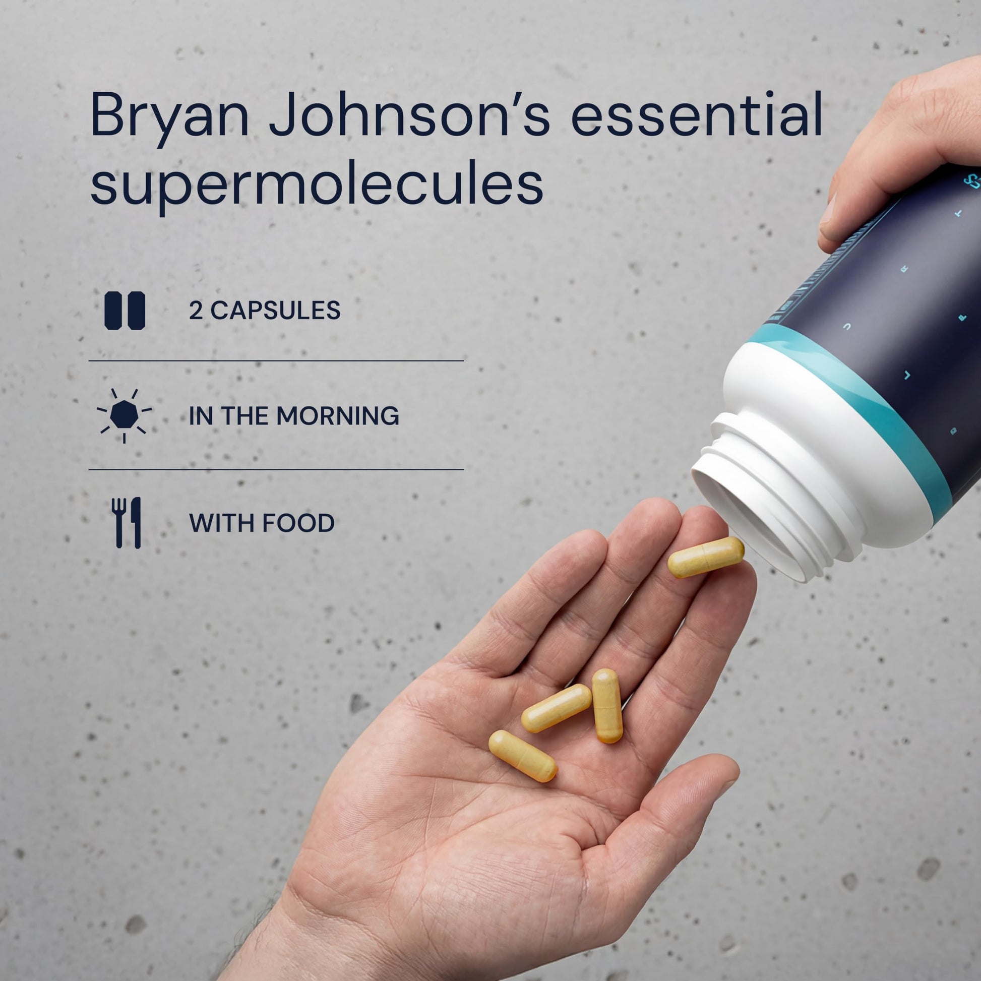 Blueprint Bryan Johnson Essential Capsules - Daily Multivitamin/Multimineral for Women and Men - Antioxidant Supplement with Calcium, Vitamin B1, Vitamin D, and Zinc - Vegan and Non GMO (30 Servings) Blueprint Bryan Johnson Au supplements