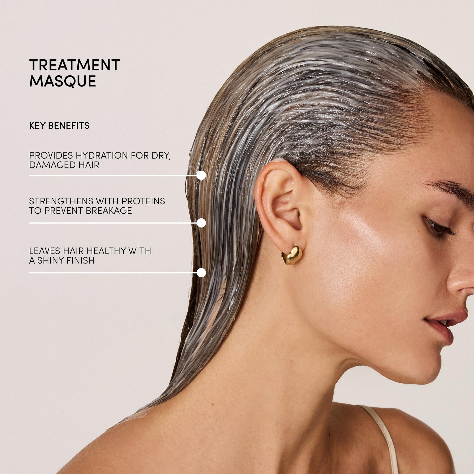 OUAI Fine to Medium Hair Treatment Masque - Mask for Hair Repair, Hydration and Shine - With Shea Butter, Keratin and Panthenol - Paraben, Phthalate and Sulfate Free (3.4 Oz) OUAI Au supplements