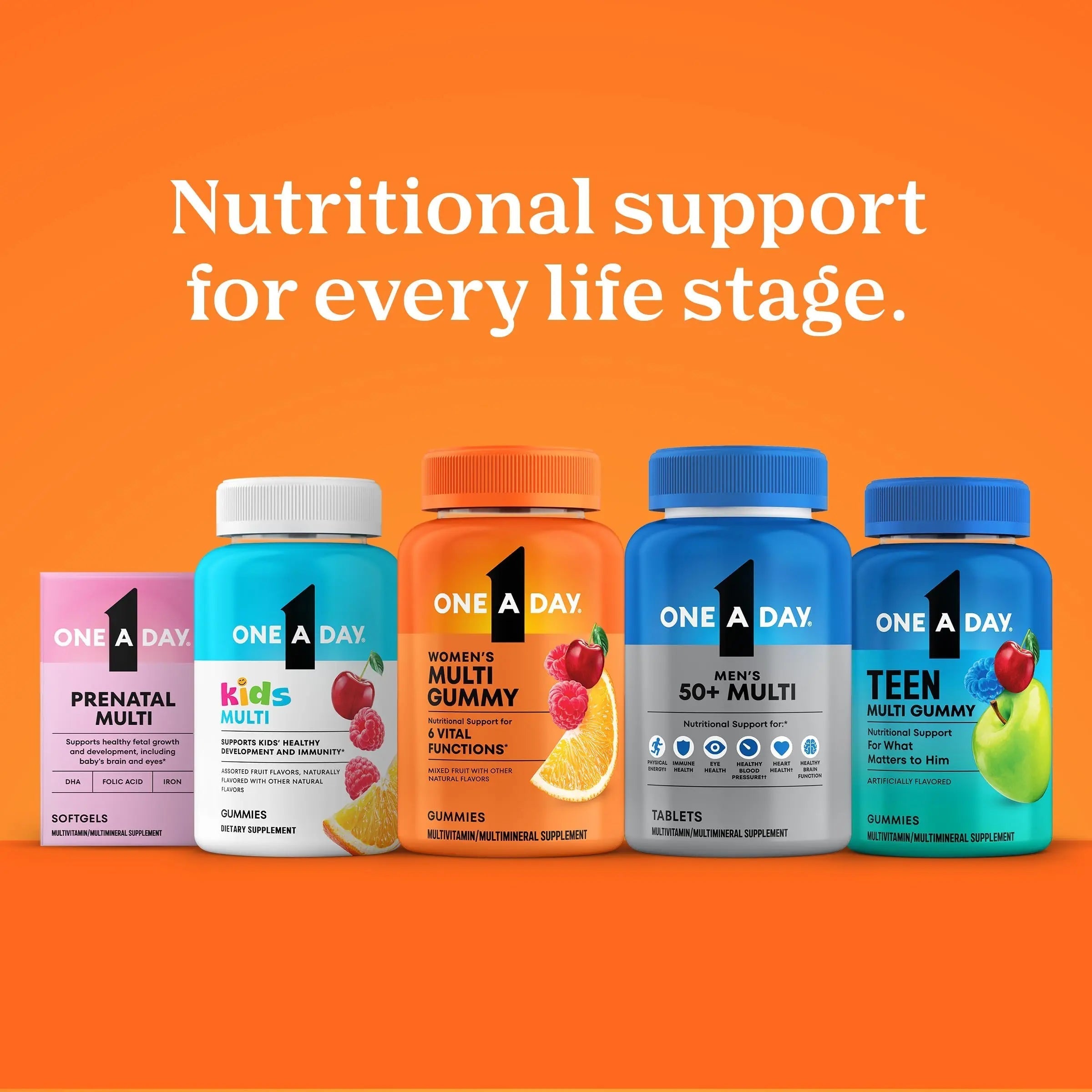 One A Day Multivitamin for Women 50 and Over Tablets, Womens Multivitamin 50 plus with Vitamins D, C, E, Zinc & Biotin, Daily Vitamins for Woman 50+, 65 Ct ONE A DAY Au supplements