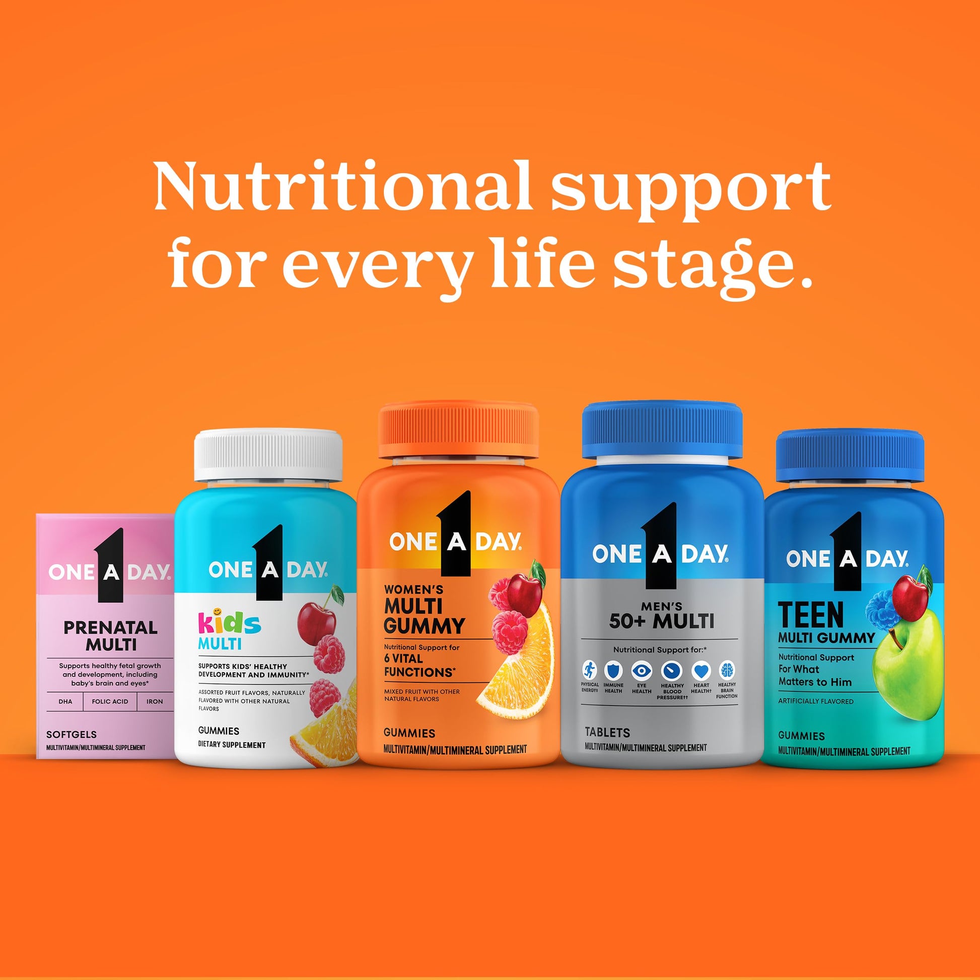 One A Day Multivitamin for Women 50 and Over Tablets, Womens Multivitamin 50 plus with Vitamins D, C, E, Zinc & Biotin, Daily Vitamins ONE A DAY Au supplements