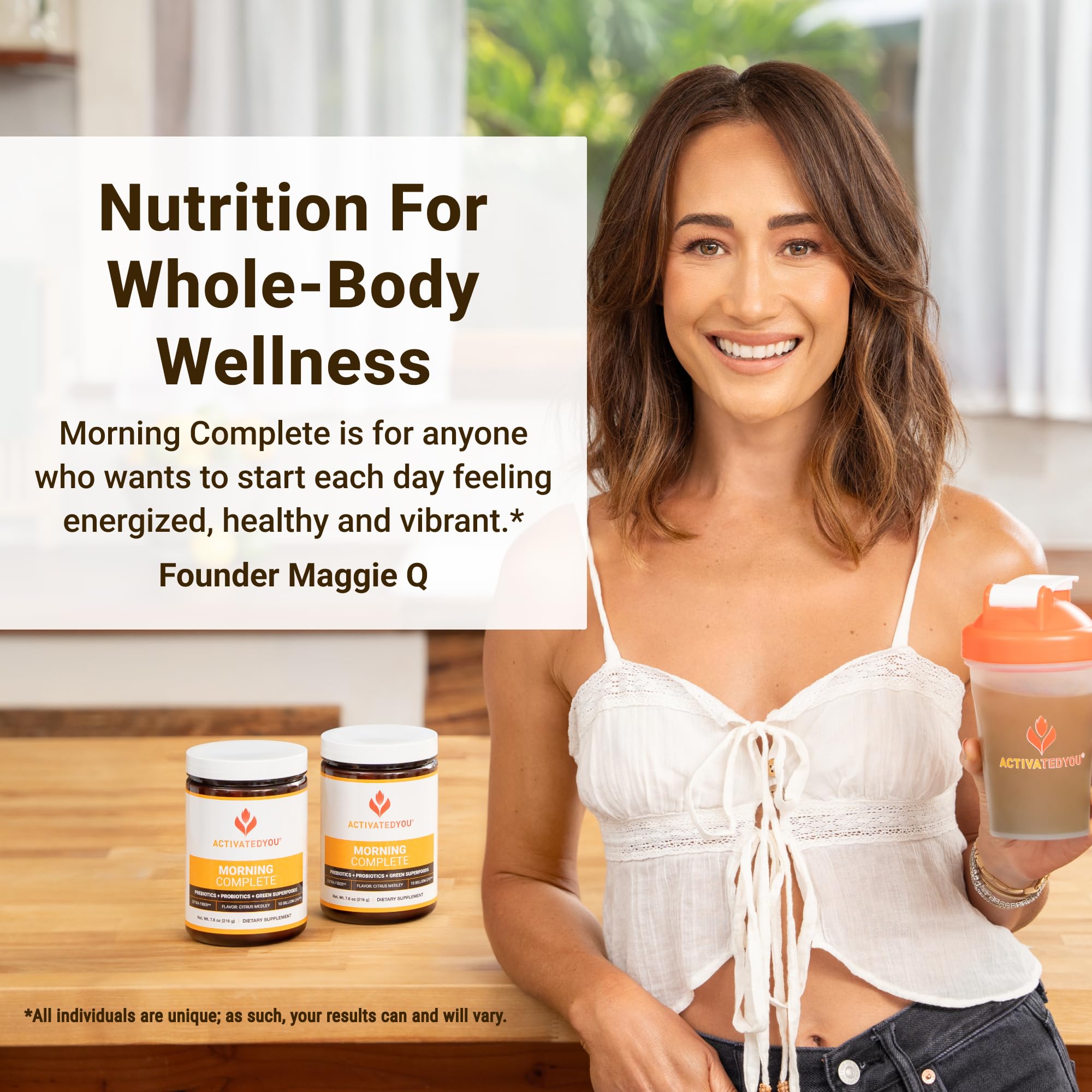 ACTIVATEDYOU Morning Complete Daily Wellness Greens Superfood Drink Mix for Gut Health w/Prebiotics, Probiotics, Antioxidants, Green Superfoods, 10 Billion CFUs, 30 Servings (Citrus) ACTIVATEDYOU Au supplements