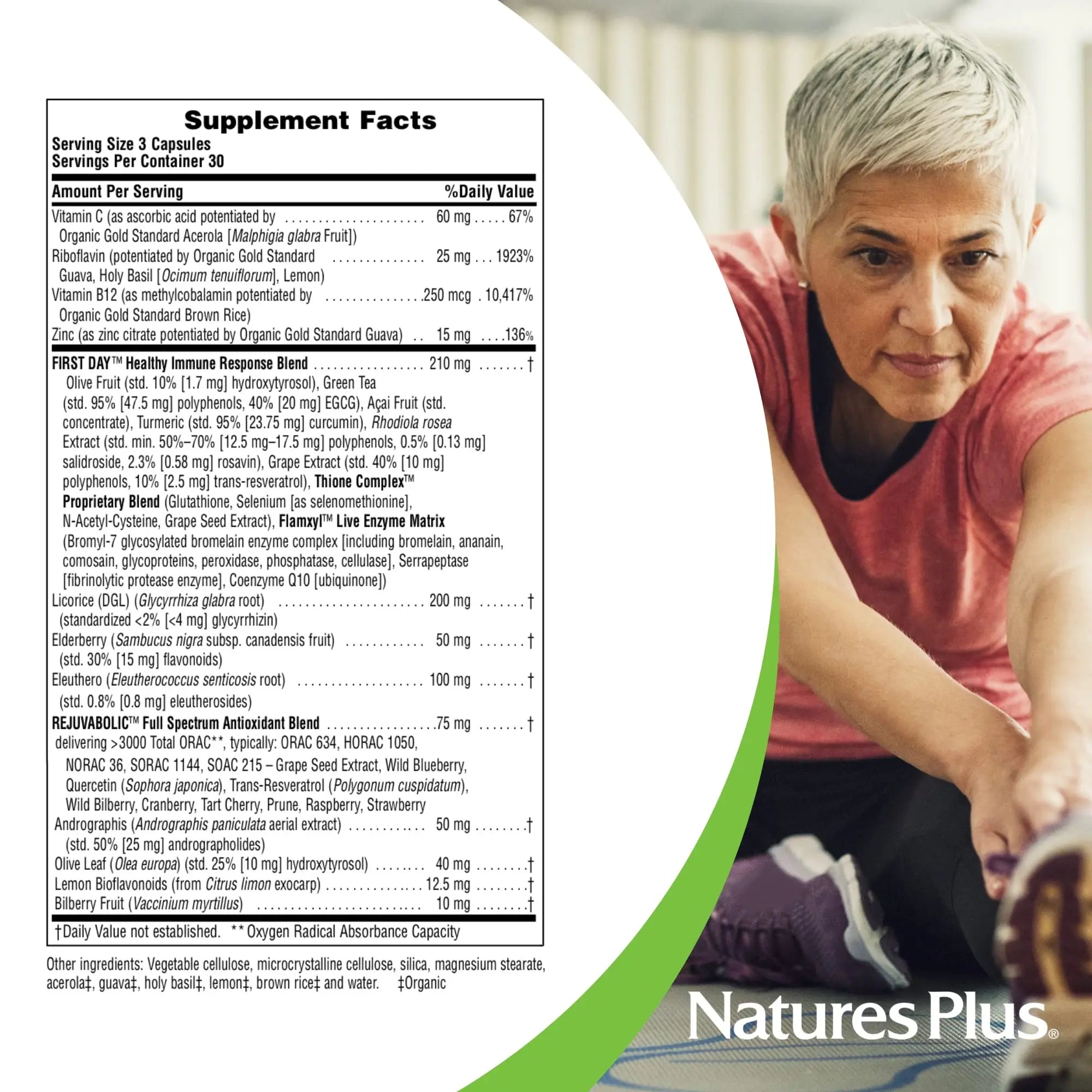 NaturesPlus AgeLoss Lung Support - 90 Capsules - Vegetarian, Gluten Free - 30 Servings NaturesPlus Au supplements