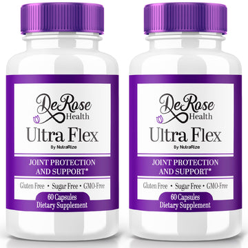 (2 Pack) Ultra Flex Capsules, Advanced Joint Support Supplement, Ultra Flex Natural Joint Health Formula, Max Strength Pills for Joint Wellness and Mobility, UltraFlex Vitamin Reviews (120 Capsules) NutraRize Au supplements
