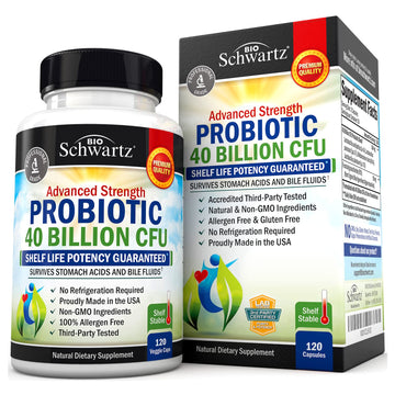 Daily Probiotic Supplement 40 Billion CFU - Gut Health Complex with Astragalus BioSchwartz Au supplements