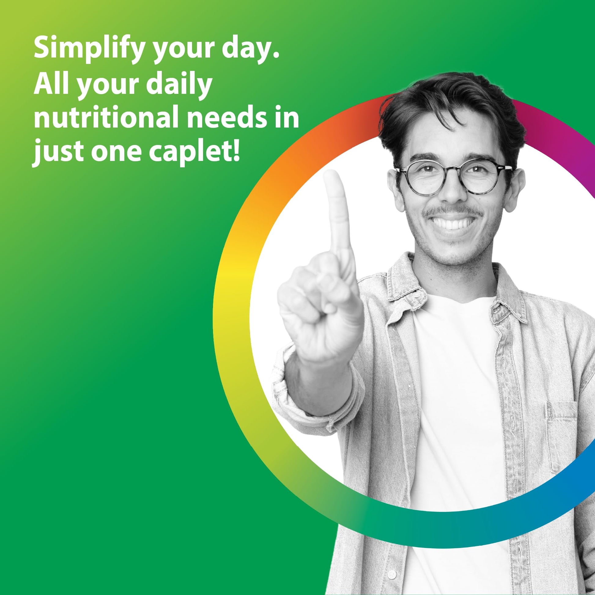 Rainbow Light Mens Multivitamin One + | 150 Caplets | Supports Cellular Energy & Immune Health | with Vitamins C, D, and Zinc | Rainbow Light Au supplements