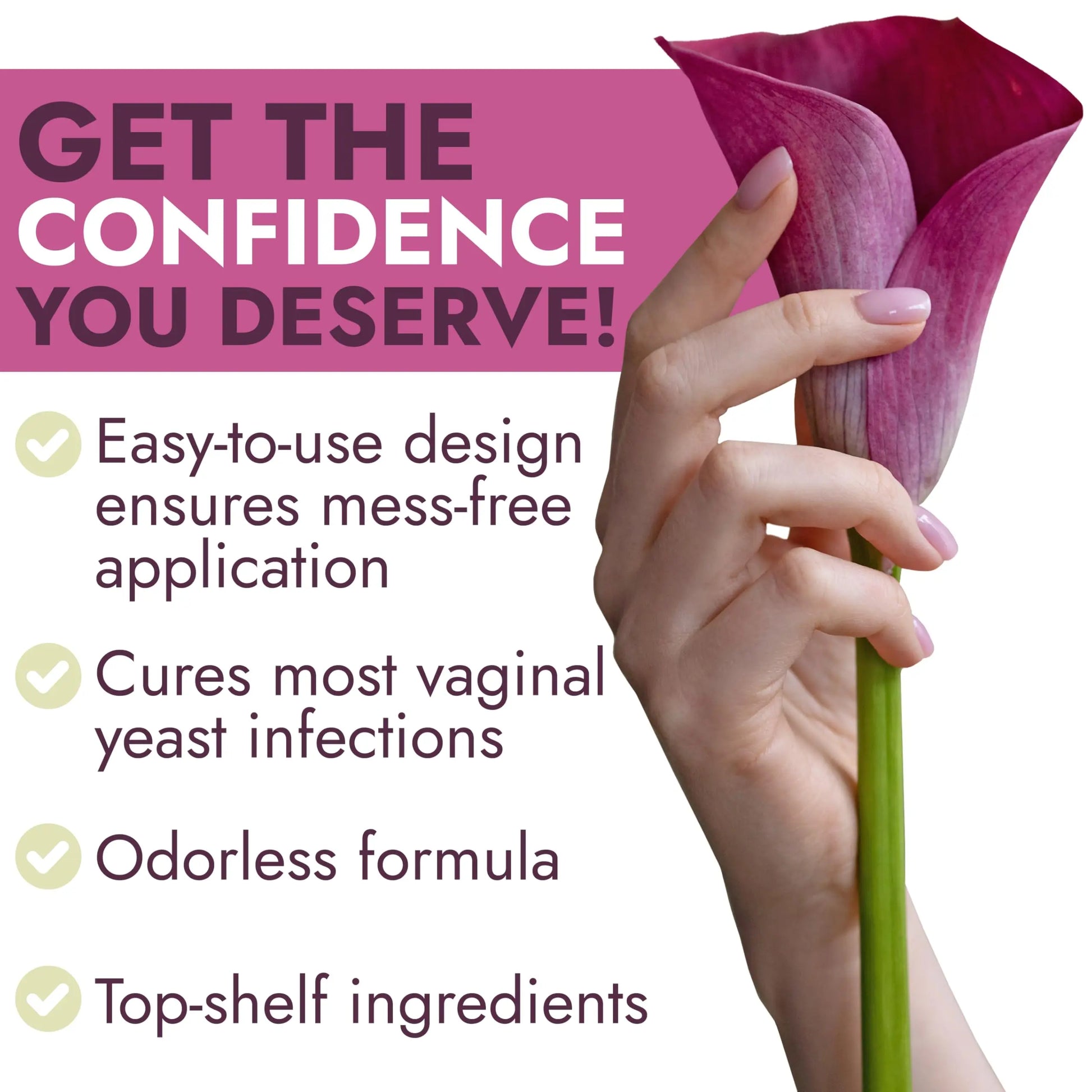 Yeast Infection Treatment for Women | Boric Acid Suppositories For Women | Helps Relieve Itching & Irritation | Vaginal Aid for Inflammation, Dryness & Watery Discharge | 12 Vaginal Suppositories Terramed Just Think Comfort Au supplements