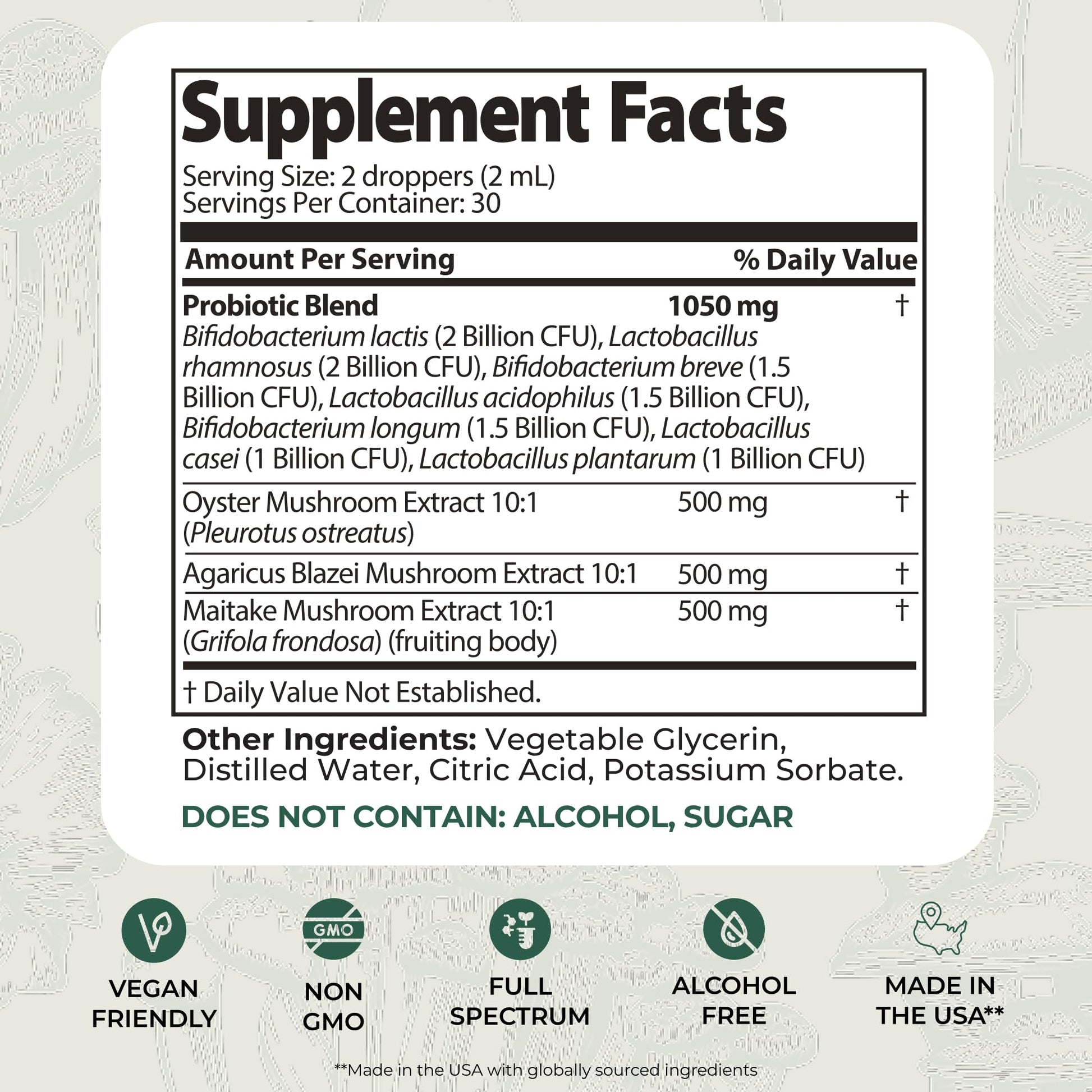 Auri Nutrition Super Mushroom Pre+Probiotic Elixir – 3-in-1 Gut Health Supplement w/7 Probiotic Strains, Prebiotic Mushrooms & Postbiotic Support – Vegan, Non-GMO, Shelf Stable – 30 Servings Auri Au supplements