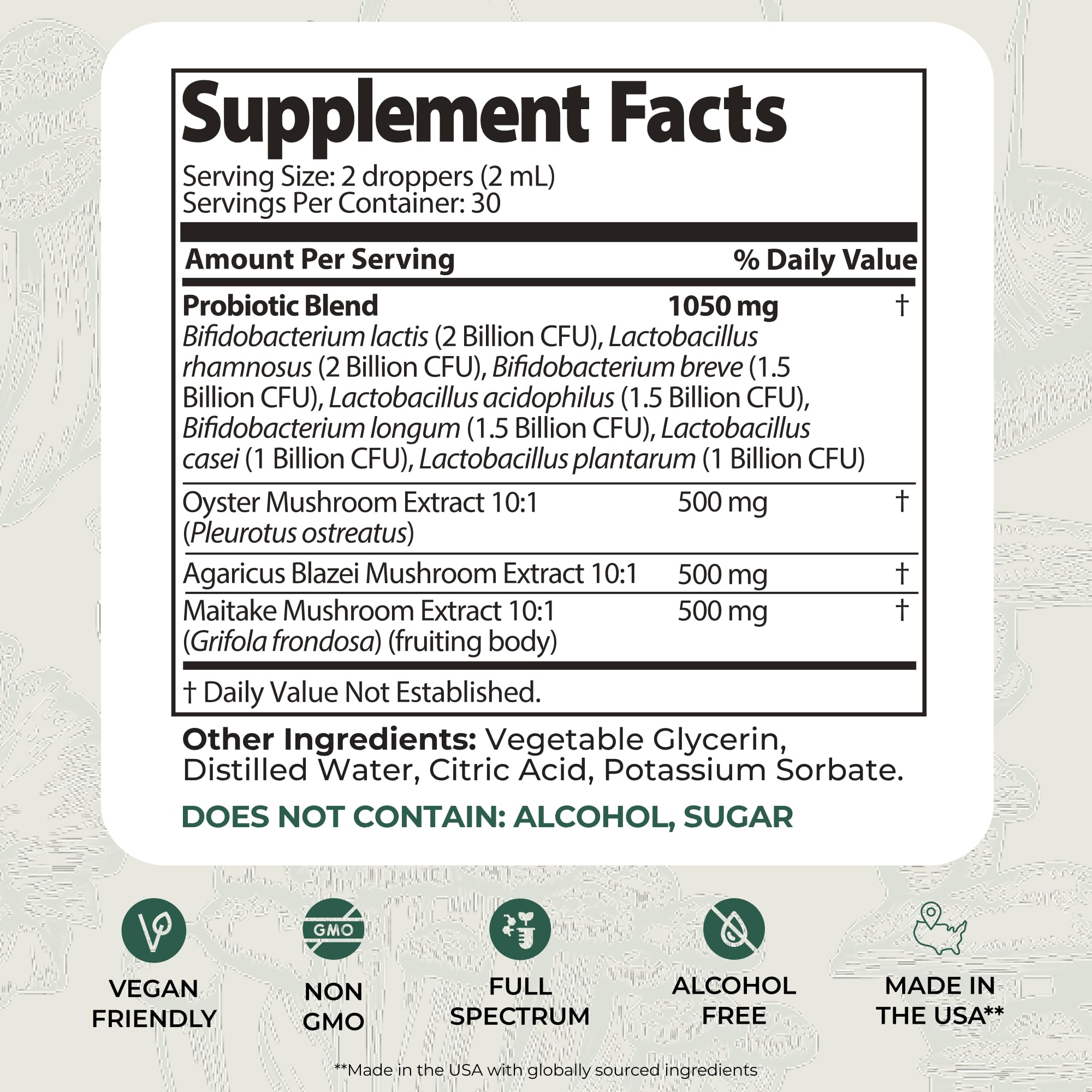 Auri Nutrition Super Mushroom Pre+Probiotic Elixir – 3-in-1 Gut Health Supplement w/7 Probiotic Strains, Prebiotic Mushrooms & Postbiotic Support – Vegan, Non-GMO, Shelf Stable – 30 Servings Auri Au supplements