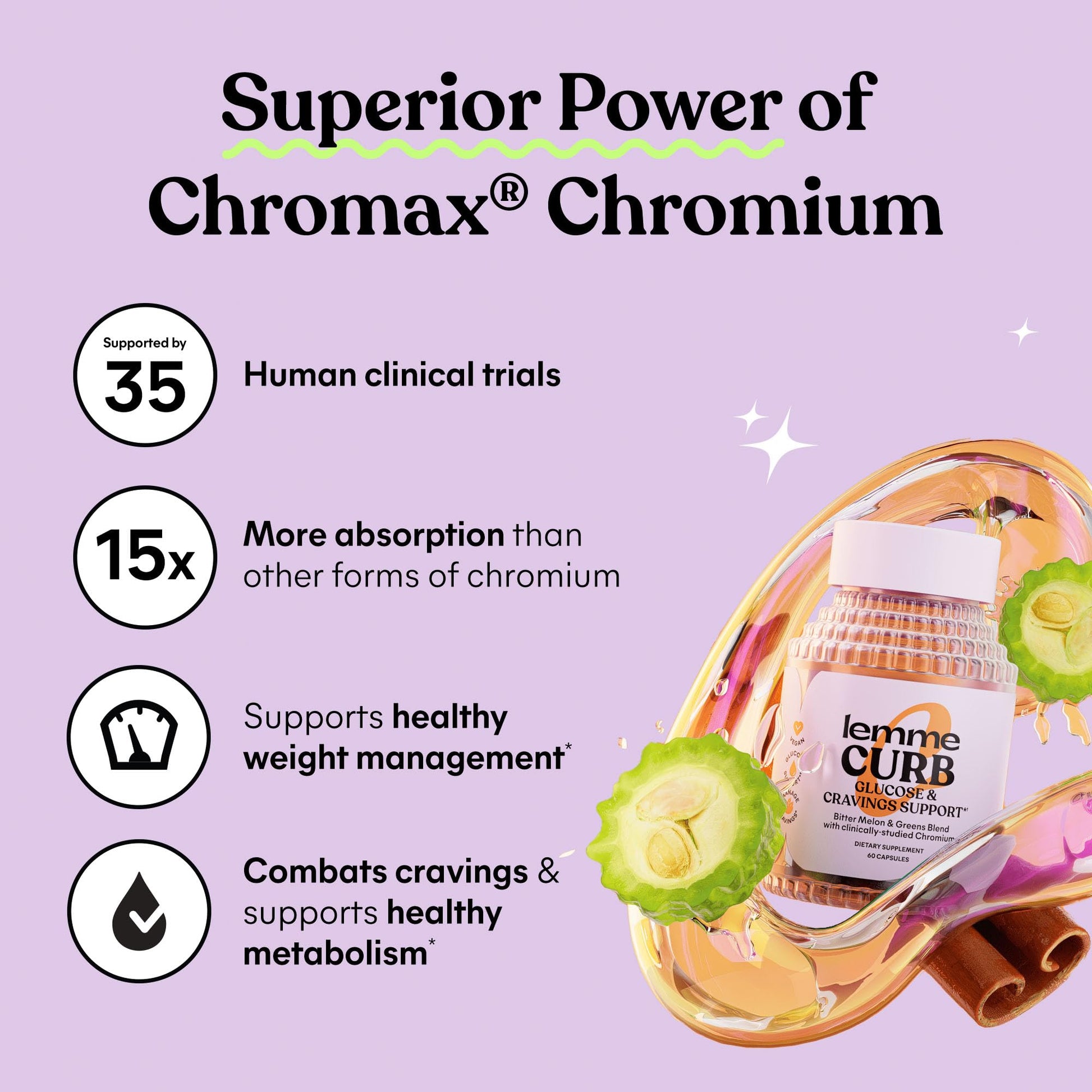 Lemme Curb Cravings, Improve Carb Metabolism, Support Weight Management w/Clinically Lemme Au supplements