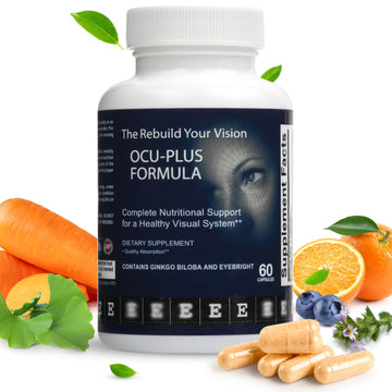 Rebuild Your Vision Ocu-Plus Formula – Eye Health Supplement with Lutein & Zeaxanthin – Supports Visual Clarity, Night Vision & Macular Health – with Bilberry, Ginkgo Biloba & NAC – 60 Capsules Rebuild Your Vision Au supplements