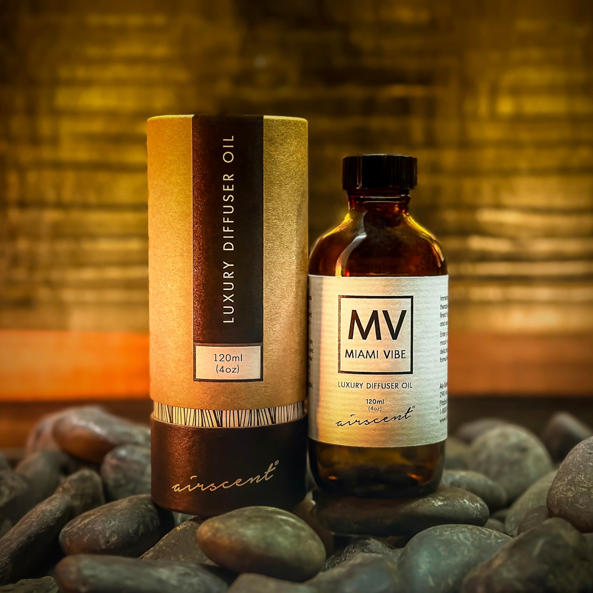 Miami Vibe Diffuser Oil - Air-Scent Fragrance for Aroma Oil Diffusers - 120 Milliliter (4 fl oz) Bottle Air-Scent Au supplements
