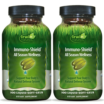 Irwin Naturals Immuno-Shield All Season Wellness for Body's Natural Defense System - 100 Liquid Softgels (2 Pack) Irwin Naturals Au supplements