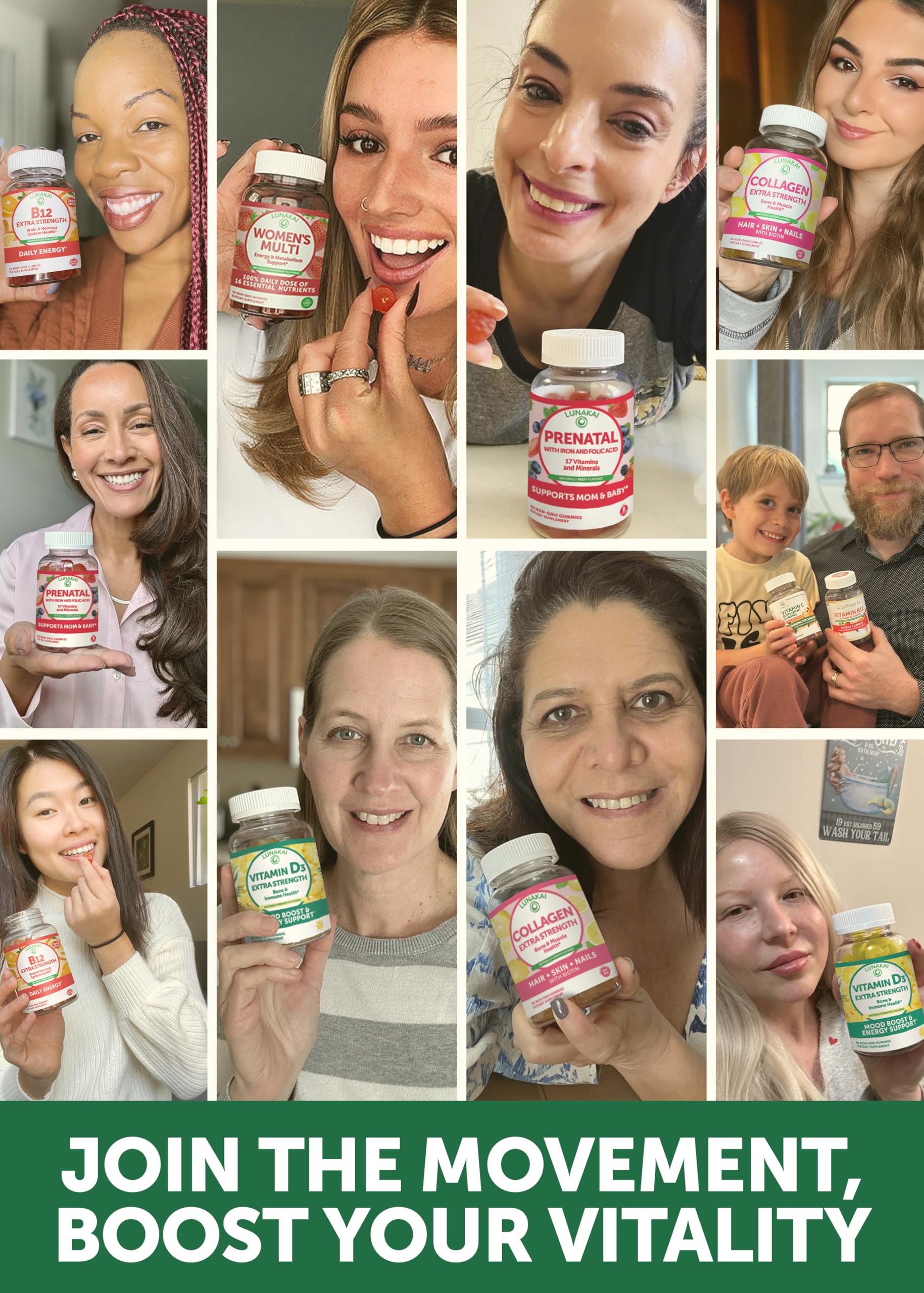 Lunakai USA Made Moringa & Sea Moss Capsules Bundle – 6-in-1 & 16-in-1 Advanced Blends – 60 Non-GMO Veggie Capsules Each Lunakai Au supplements