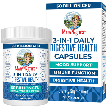 MaryRuth's 3-in-1 Probiotics for Digestive Health | Prebiotic & Postbiotic | Gut Health Supplement for Women & Men | 23 Unique Strains | Immune Support | 50 Billion CFU | 30 Servings MARYRUTH'S Au supplements