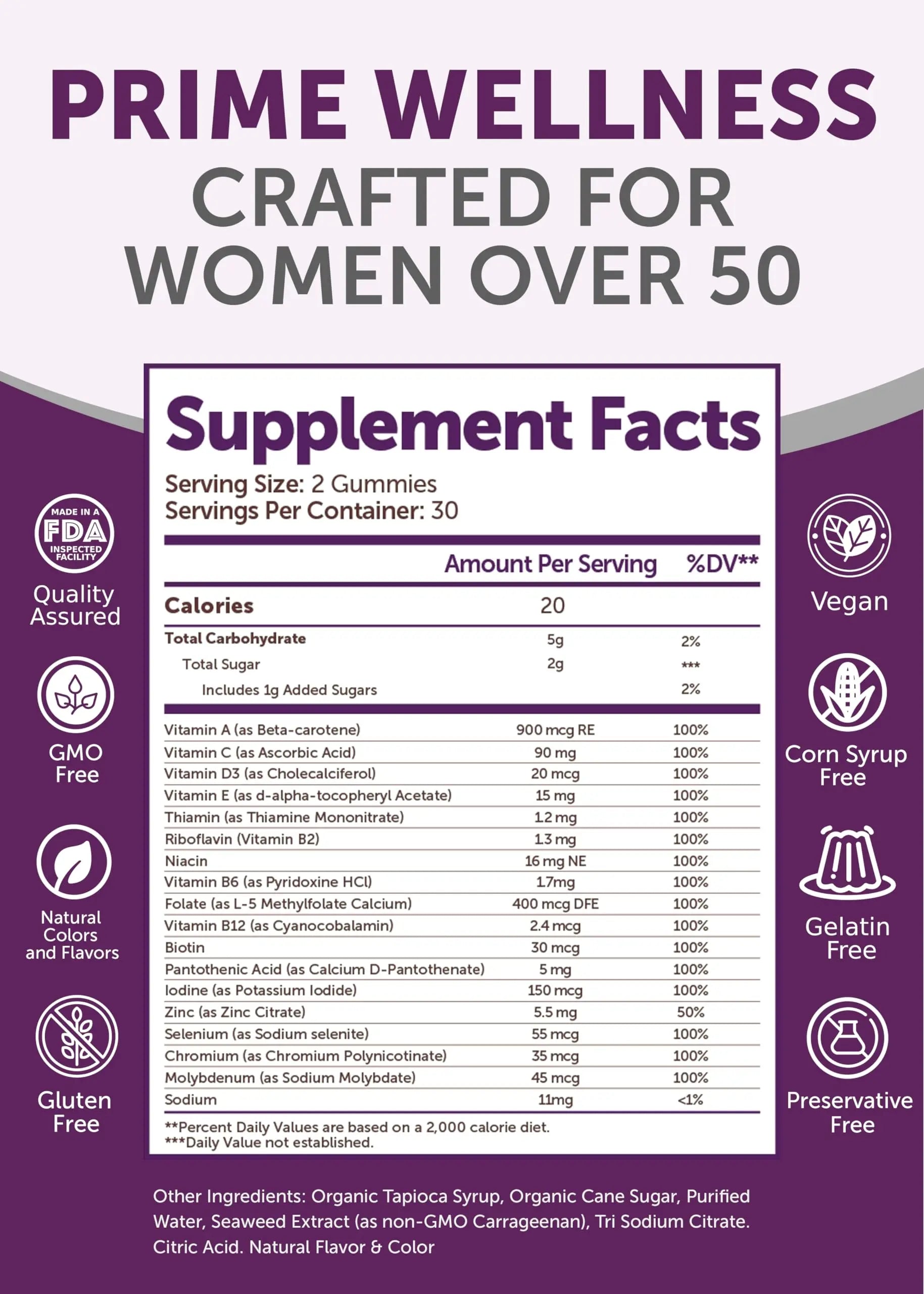 Lunakai USA Made Women’s 50+ Multivitamin & Vitamin D3 Gummies Bundle, Supports Bone, Heart, Immune & Energy Health, Non-GMO, Gluten-Free, Delicious Strawberry & Pineapple Flavors, 60ct Each Lunakai Au supplements
