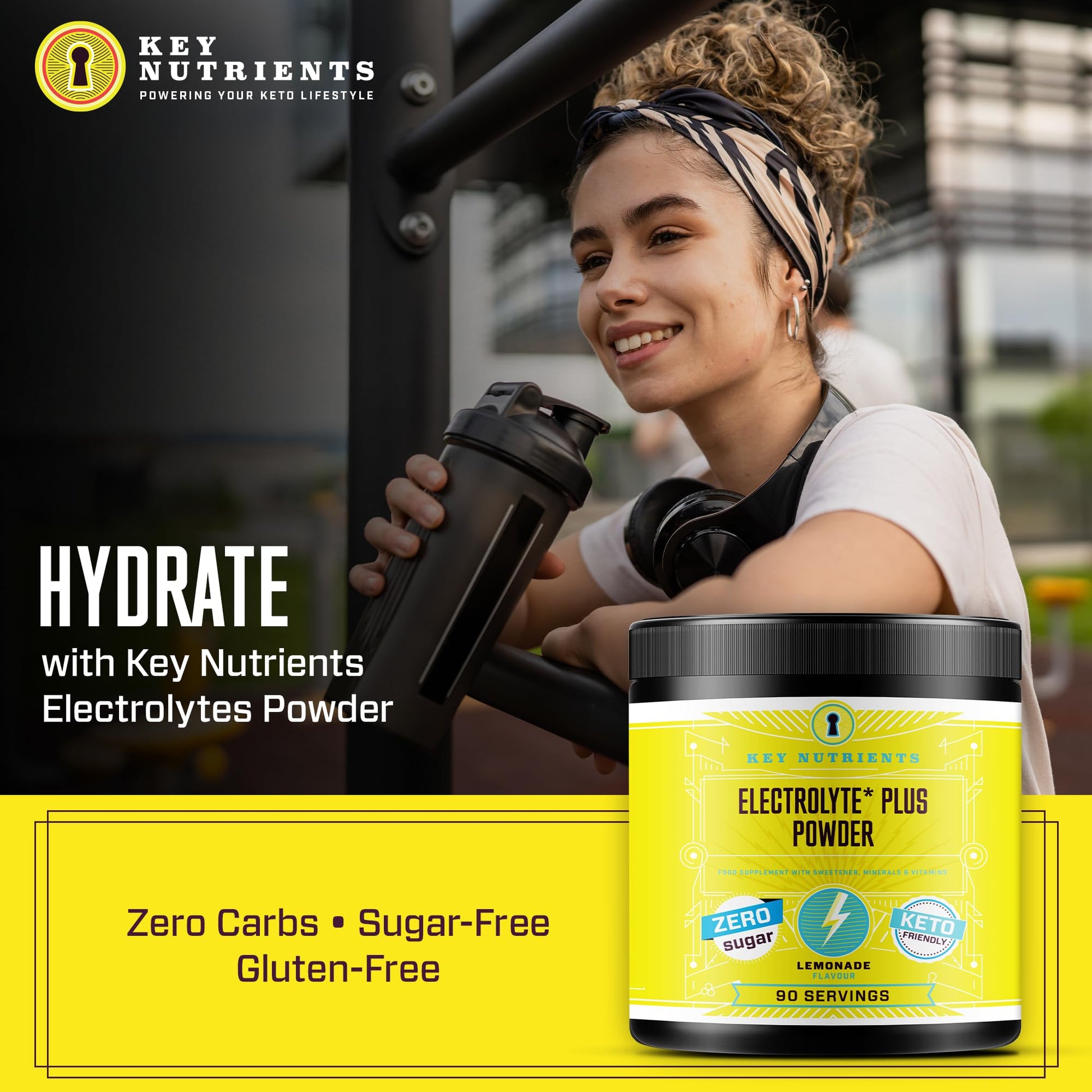Key Nutrients Electrolytes Hydration Powder - Refreshing Lemonade Drink Mix KEY NUTRIENTS Au supplements