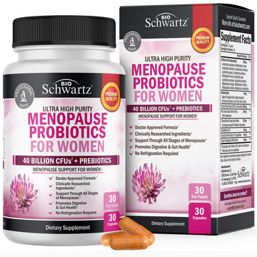 Menopause Support Probiotics for Women - Hot Flashes Night Sweats Mood Swings BioSchwartz Au supplements