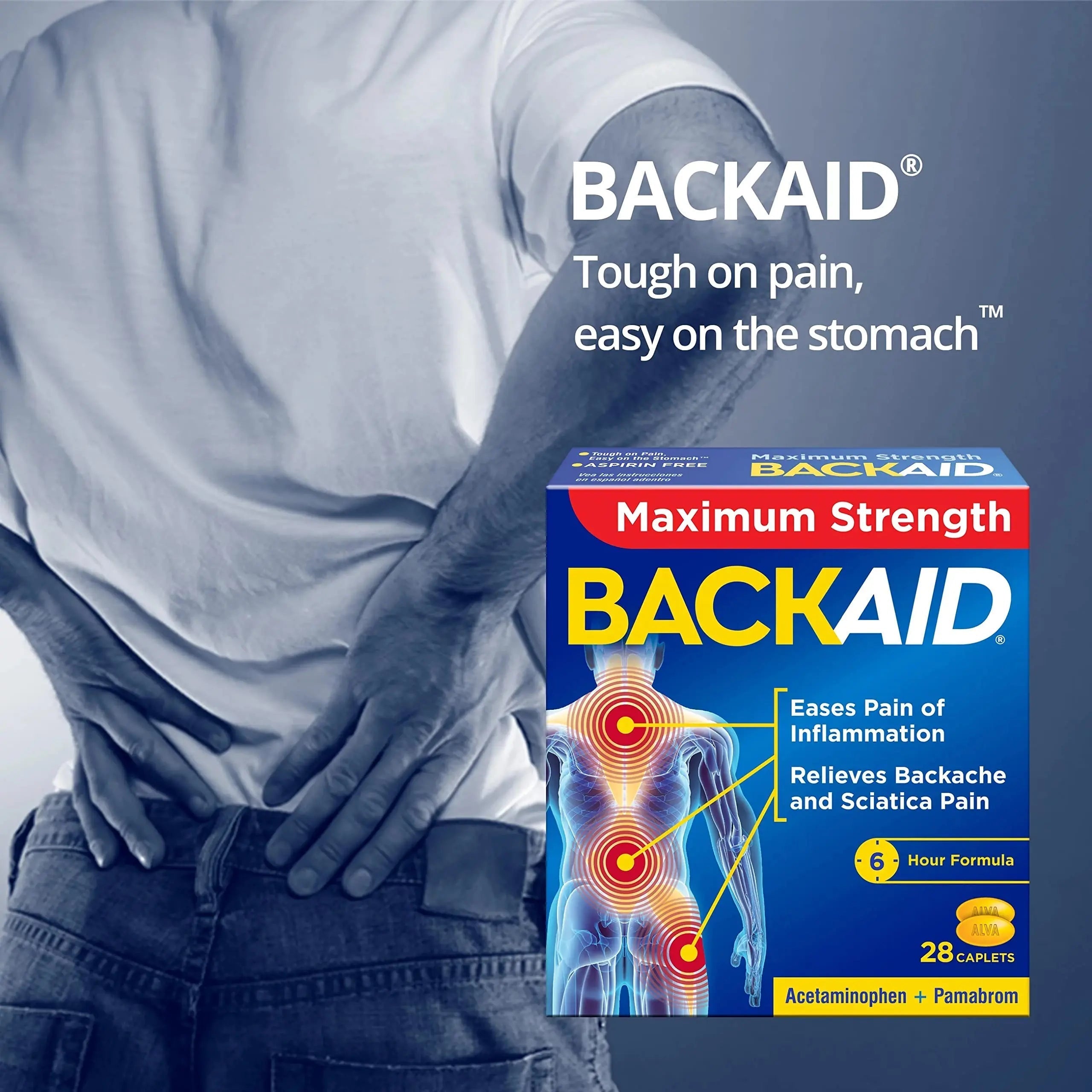 BACKAID Pills 28 Tablets (Pack of 6) Backaid Au supplements