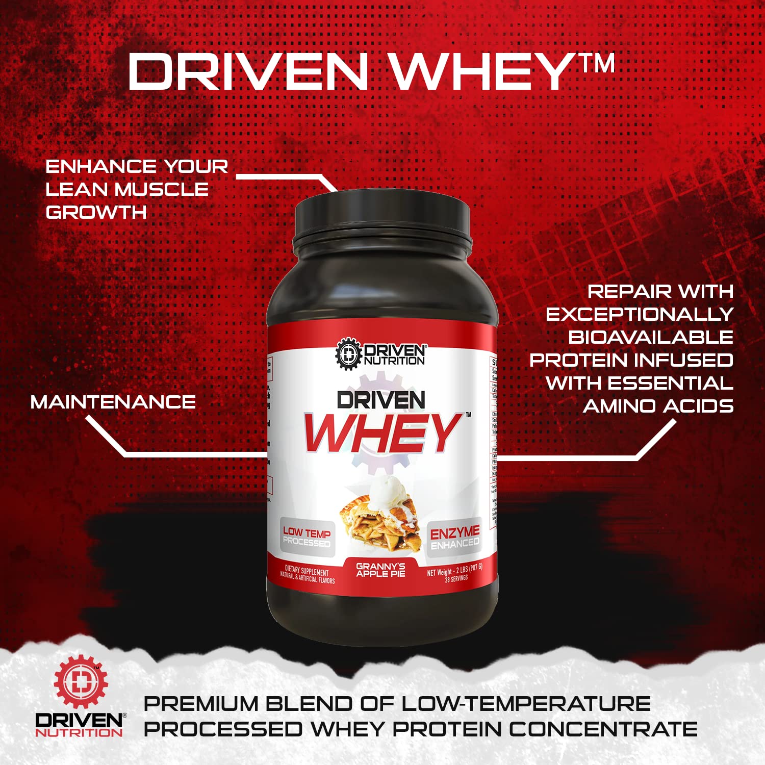 Driven WHEY- Grass Fed Whey Protein Powder: Delicious, Clean Protein Shake Driven Nutrition Au supplements