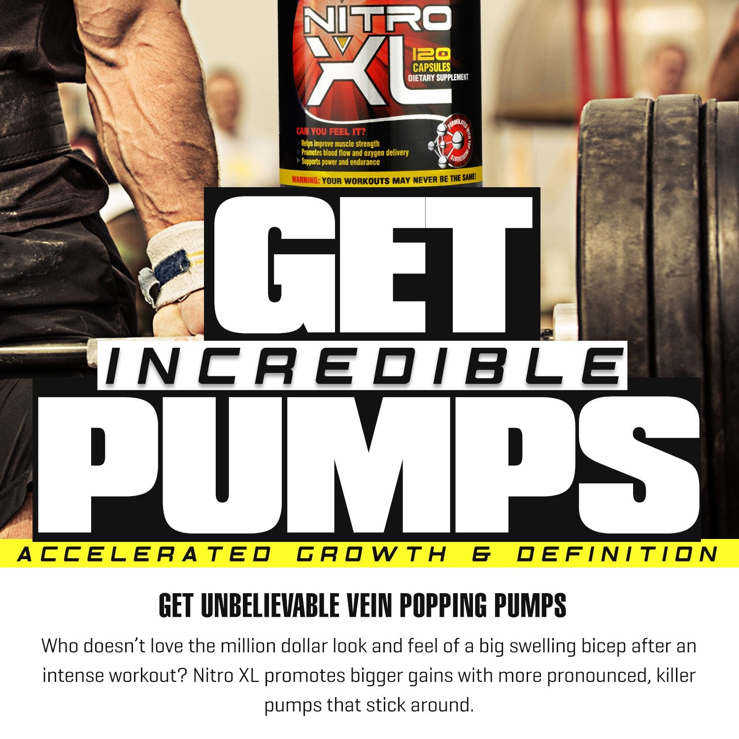 Nitro XL | Nitric Oxide Bodybuilding Supplement – with L-Arginine | Build Muscle Mass Nitro XL Au supplements