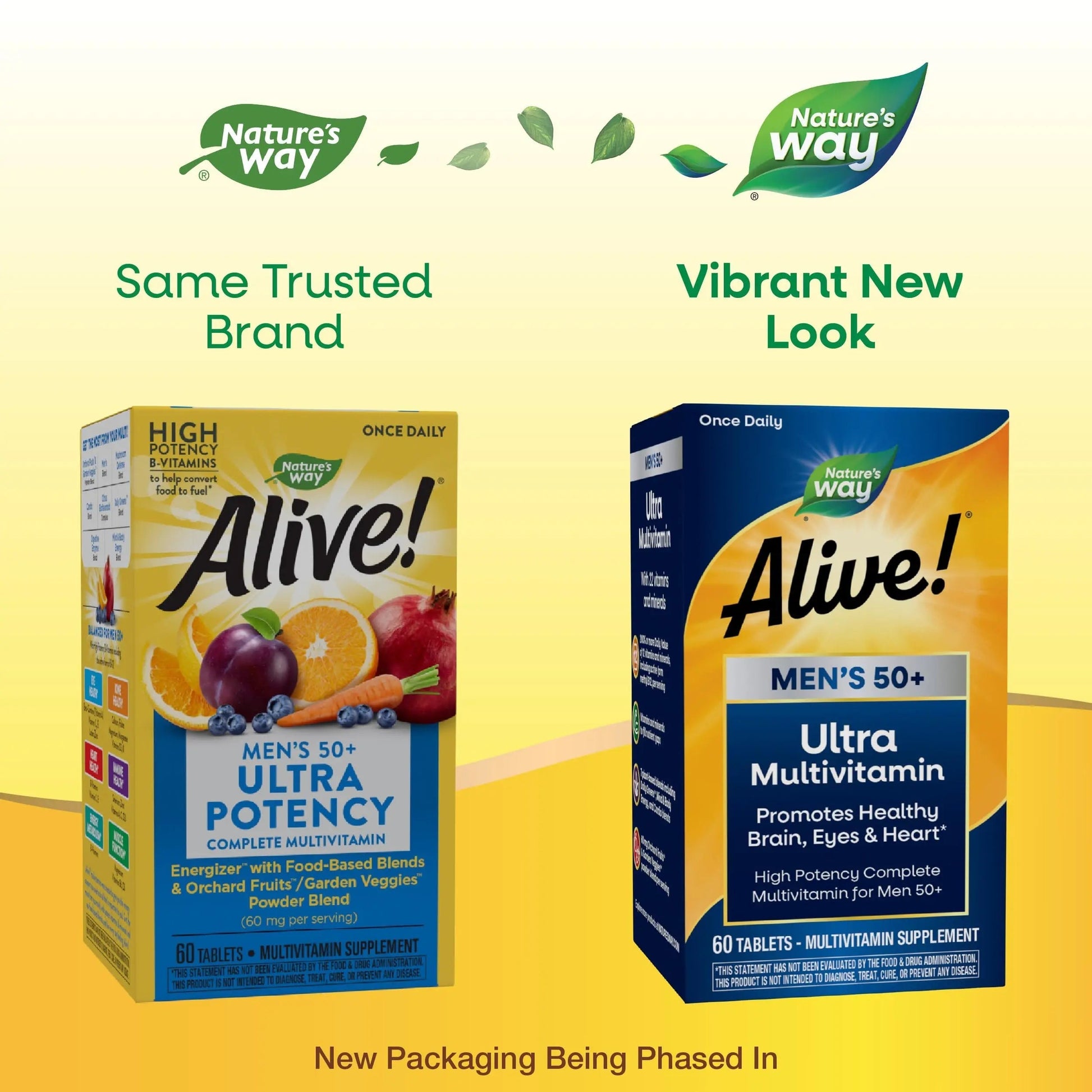 Nature's Way Alive! Men’s 50+ Daily Ultra Multivitamin, High Potency Formula, Supports Healthy Brain, Eyes & Heart Nature's Way Au supplements