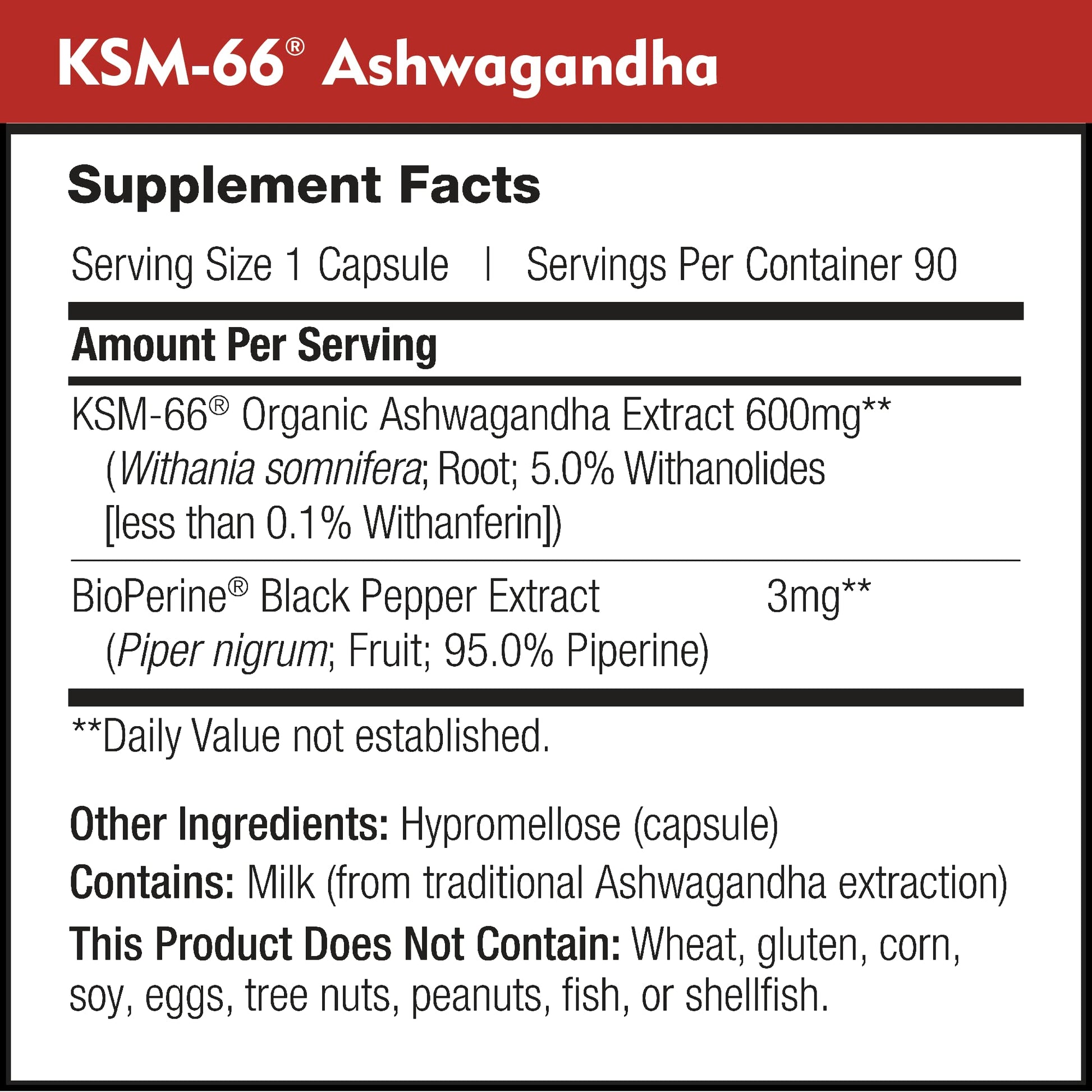 DailyNutra KSM-66 Ashwagandha 600mg Organic Root Extract - High Potency Supplement with 5% Withanolides | Relieves Tiredness, Supports Relaxation, Focus, Energy, & Muscle Growth (90 Capsules) DailyNutra Au supplements