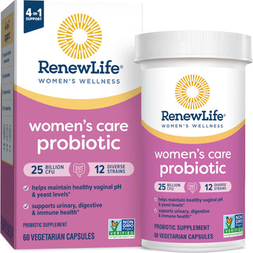 Renew Life Women's Probiotic Capsules, Supports pH Balance for Women, Vaginal, Urinary, Digestive and Immune Health, L. Rhamnosus GG, Dairy, Soy and Gluten-Free, 25 Billion CFU - 60 Ct Renew Life Au supplements