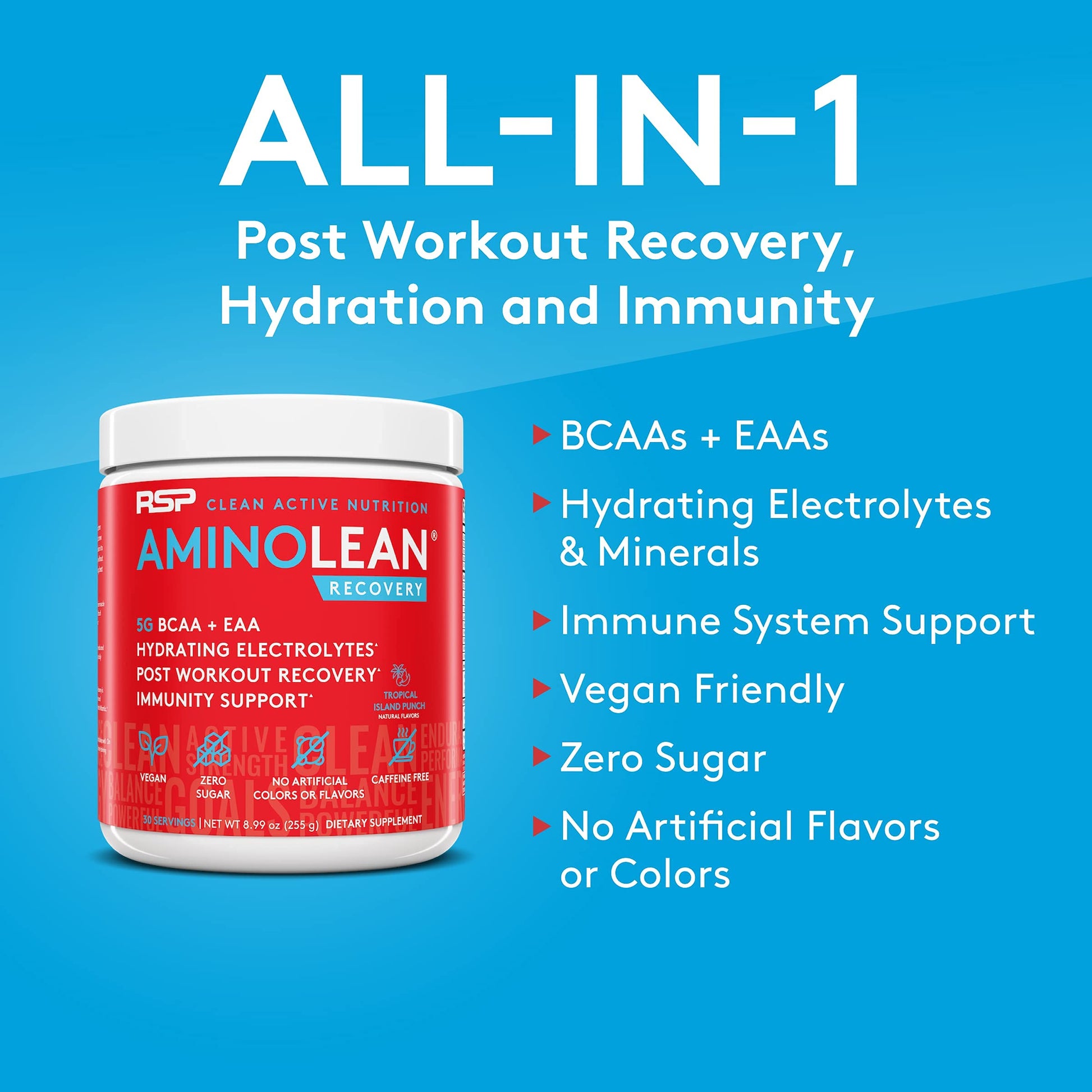 RSP NUTRITION AminoLean Pre Workout Energy (BlackBerry Pomegranate 30 Servings) RSP NUTRITION Au supplements
