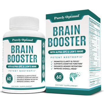 Premium Brain Supplement - Nootropic Brain Booster for Focus, Clarity, Improved Memory Purely Optimal Au supplements