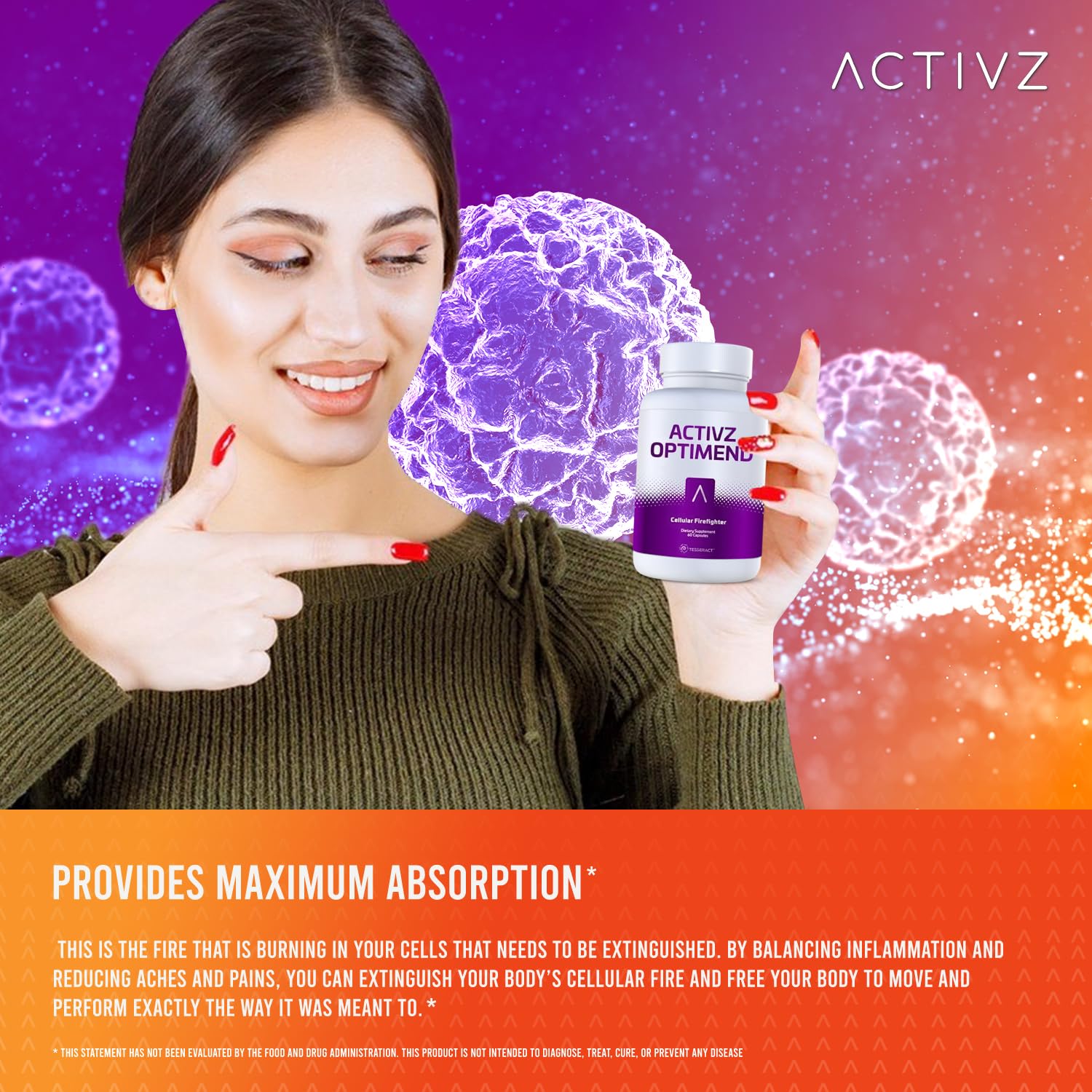 ACTIVZ Optimend - Advanced Joint Mobility and Comfort Support with Enhanced Bioavailability Using CyLoc Dextrin and DexKey Technology - 60 Capsules ACTIVZ Au supplements