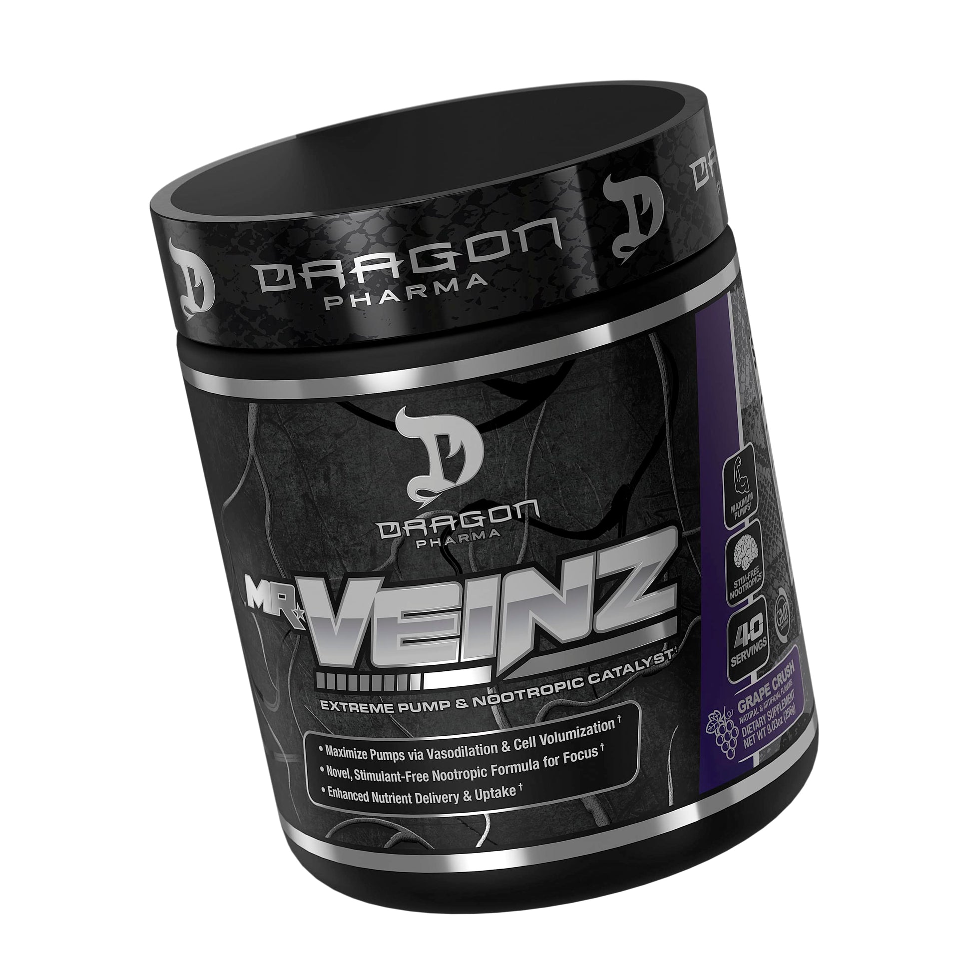 DRAGON PHARMA Mr. Veinz Stim Free Pre-Workout, Extreme Pump & Nootropic Catalyst DRAGON PHARMA Au supplements