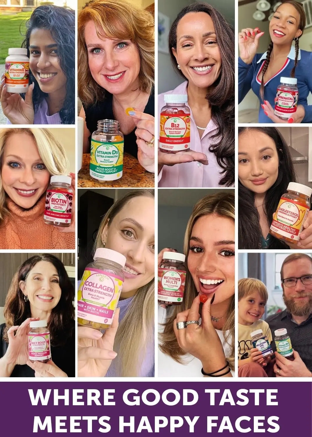 Lunakai USA Made 50 Plus Women's Multivitamin Gummies - Delicious Formula Enhanced with Essential Vitamins Lunakai Au supplements